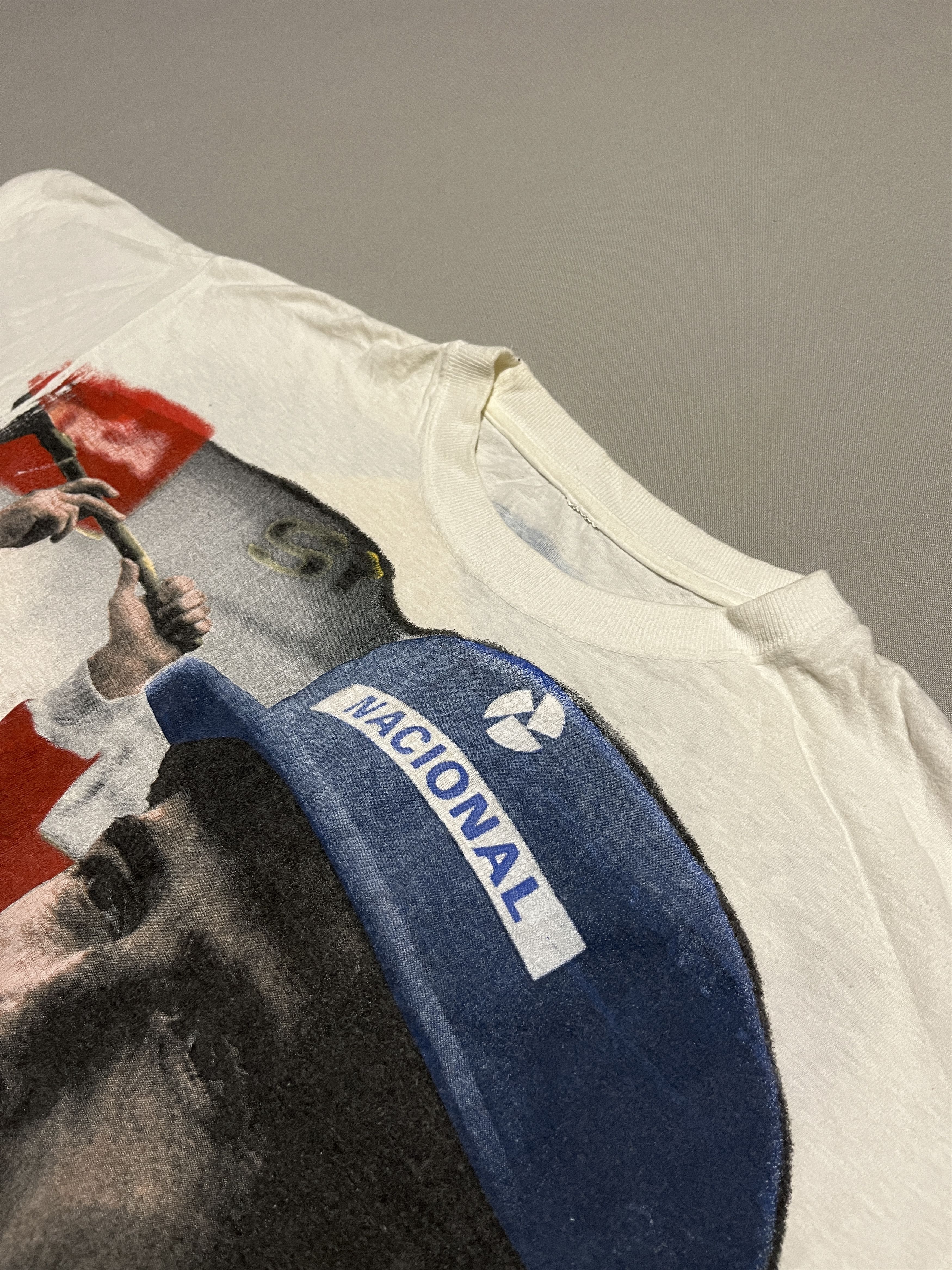 Formula 1 Ayrton Senna Vintage All Over Overprint Single Stitch Tshirt Size US M / EU 48-50 / 2 - 9 Thumbnail