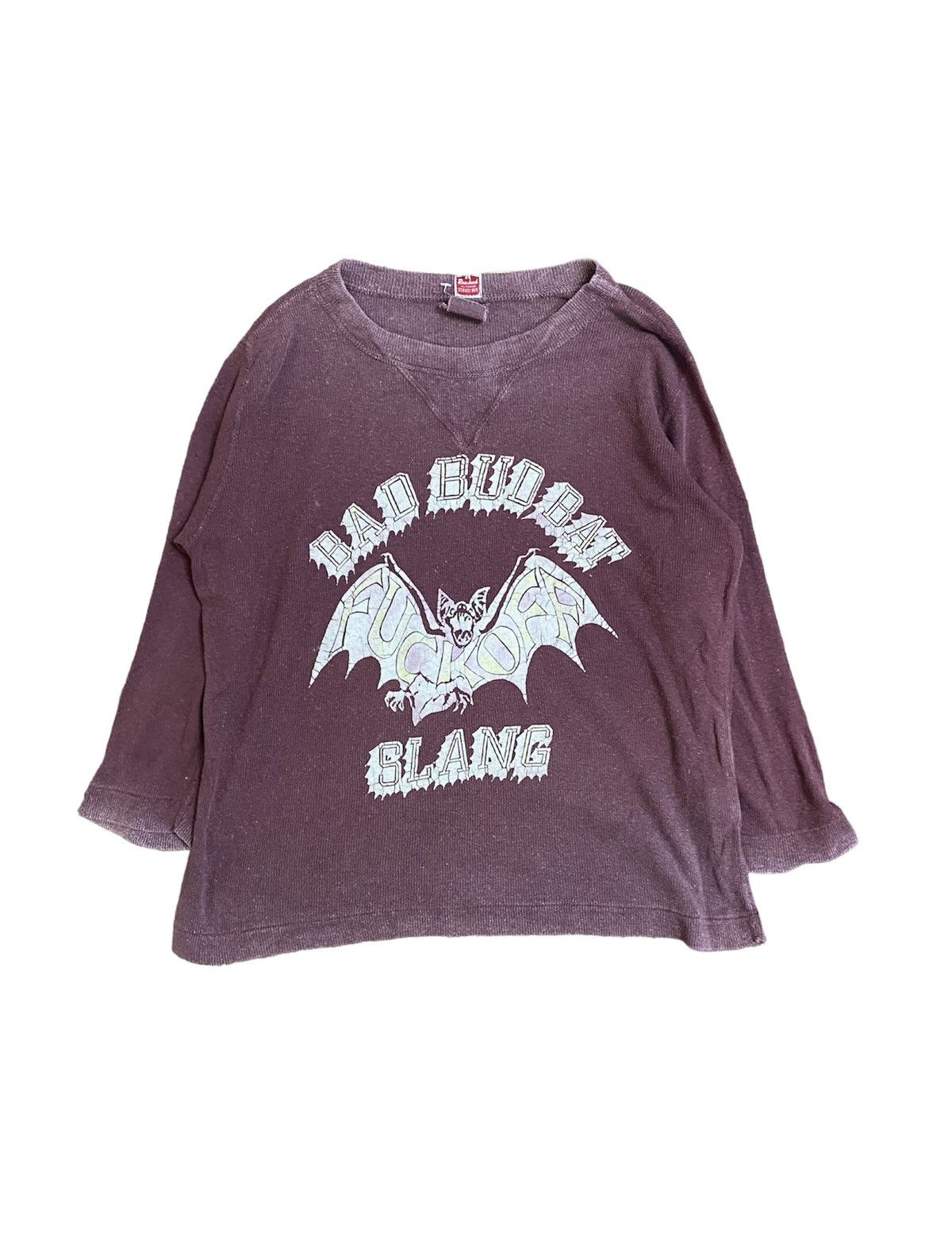 20471120 × Beauty Beast × Japanese Brand 90s RNA DNA FUCK OFF bad Bud bat 3/4 sleeve Size US S / EU 44-46 / 1 - 1 Thumbnail