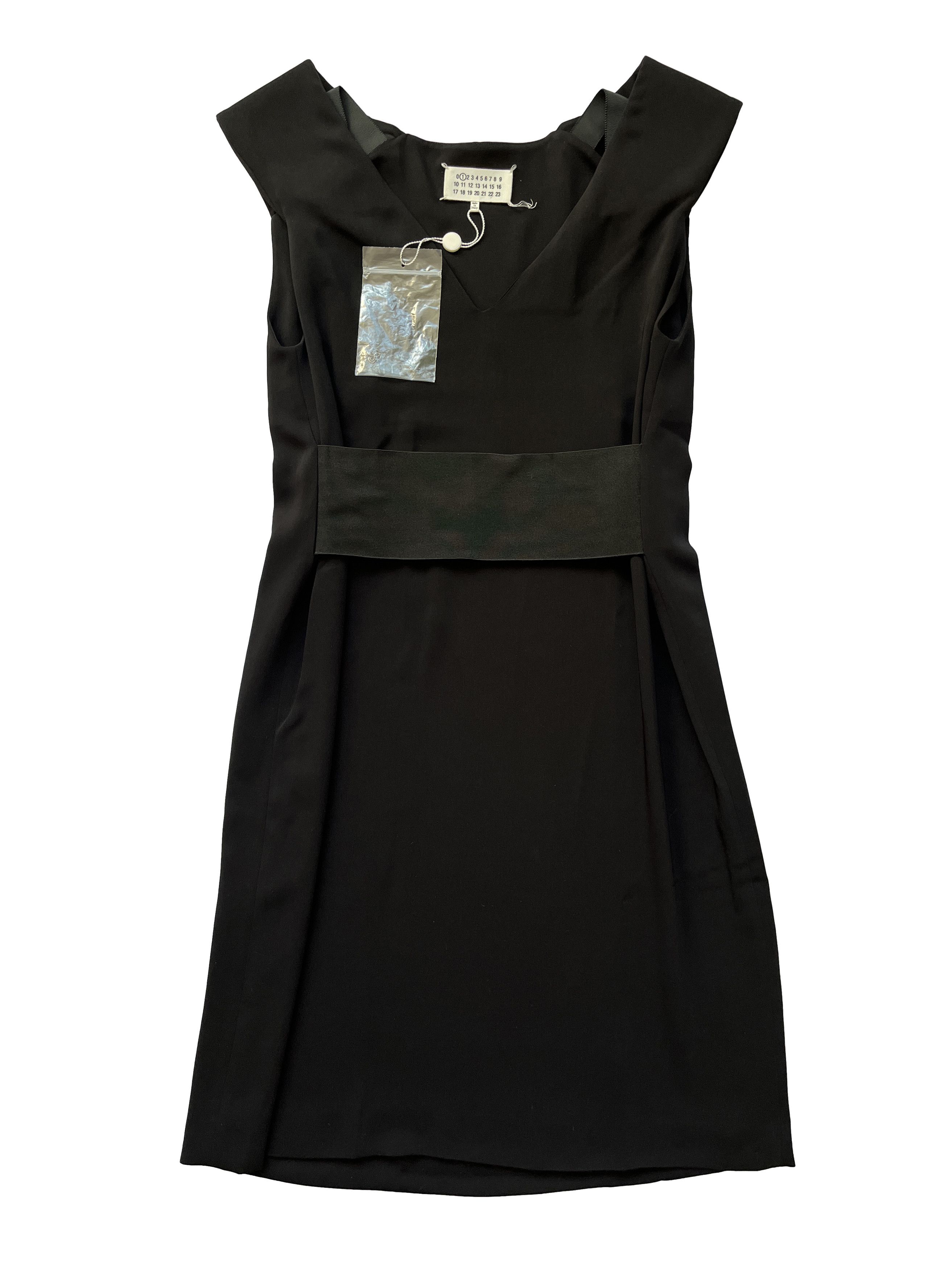 ワンピース MAISON MARGIELA BLACK DECORTIQUE DRESS WITH FLORAL DETAIL Maison Margiela Decortique Dress With Floral Detail In Black