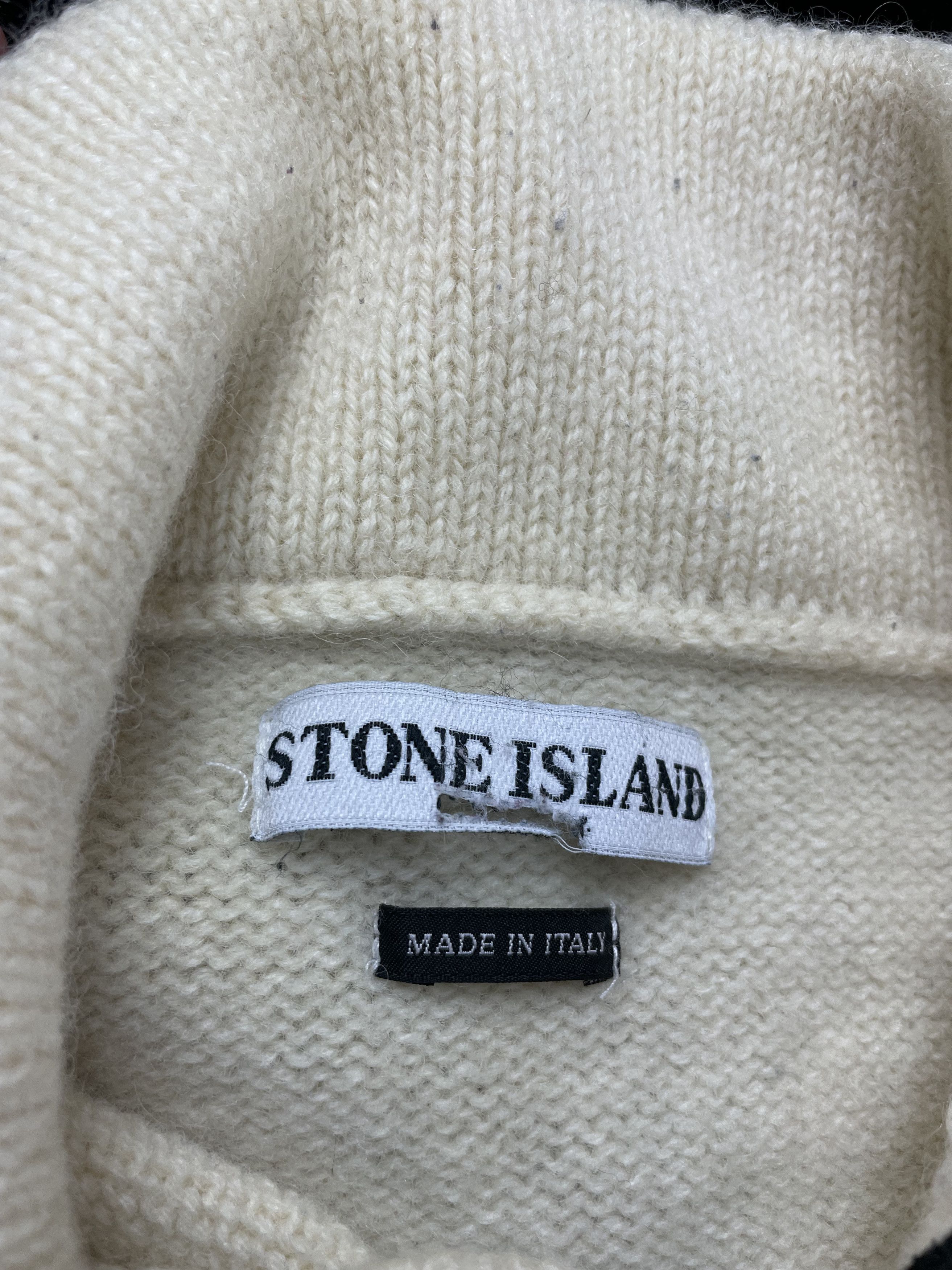 Stone Island × Vintage Stone Island High Neck Button Sweater Vintage Size US M / EU 48-50 / 2 - 2 Thumbnail