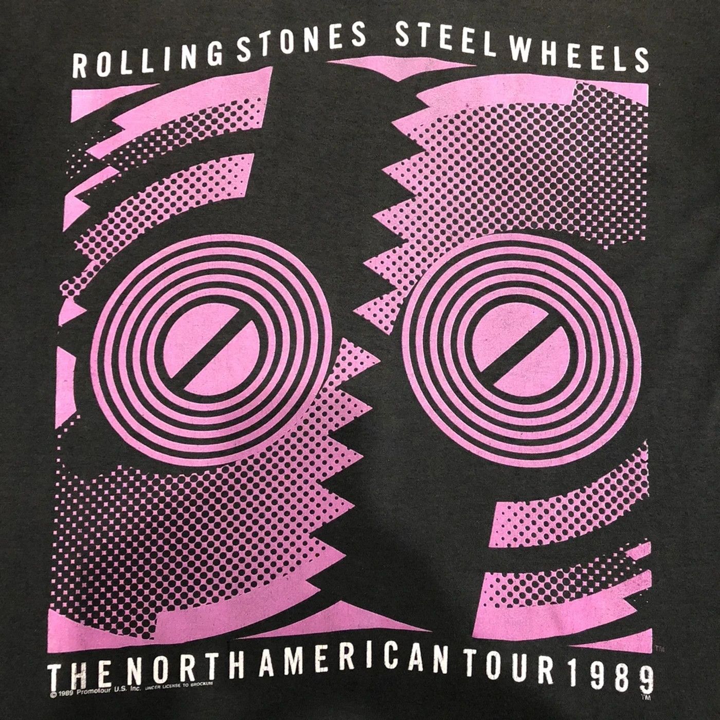 Band Tees Vintage 1989 The Rolling Stones Shirt Steel Wheels Tour Tee Size US L / EU 52-54 / 3 - 2 Thumbnail