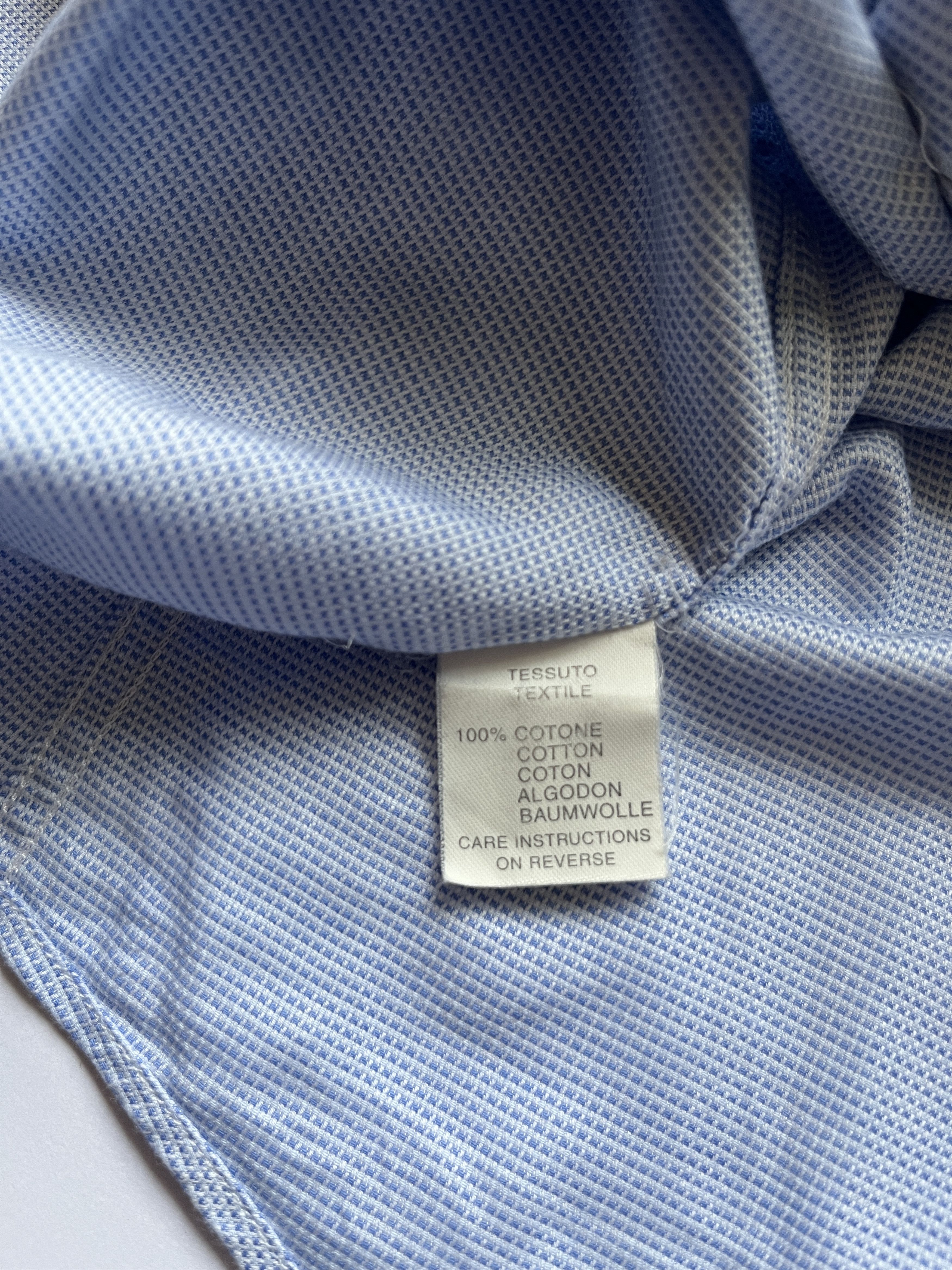 Alexander McQueen ⚡️QUICK SALE⚡️1990's Alexander McQueen Blue Button up Shirt Size US XL / EU 56 / 4 - 4 Thumbnail