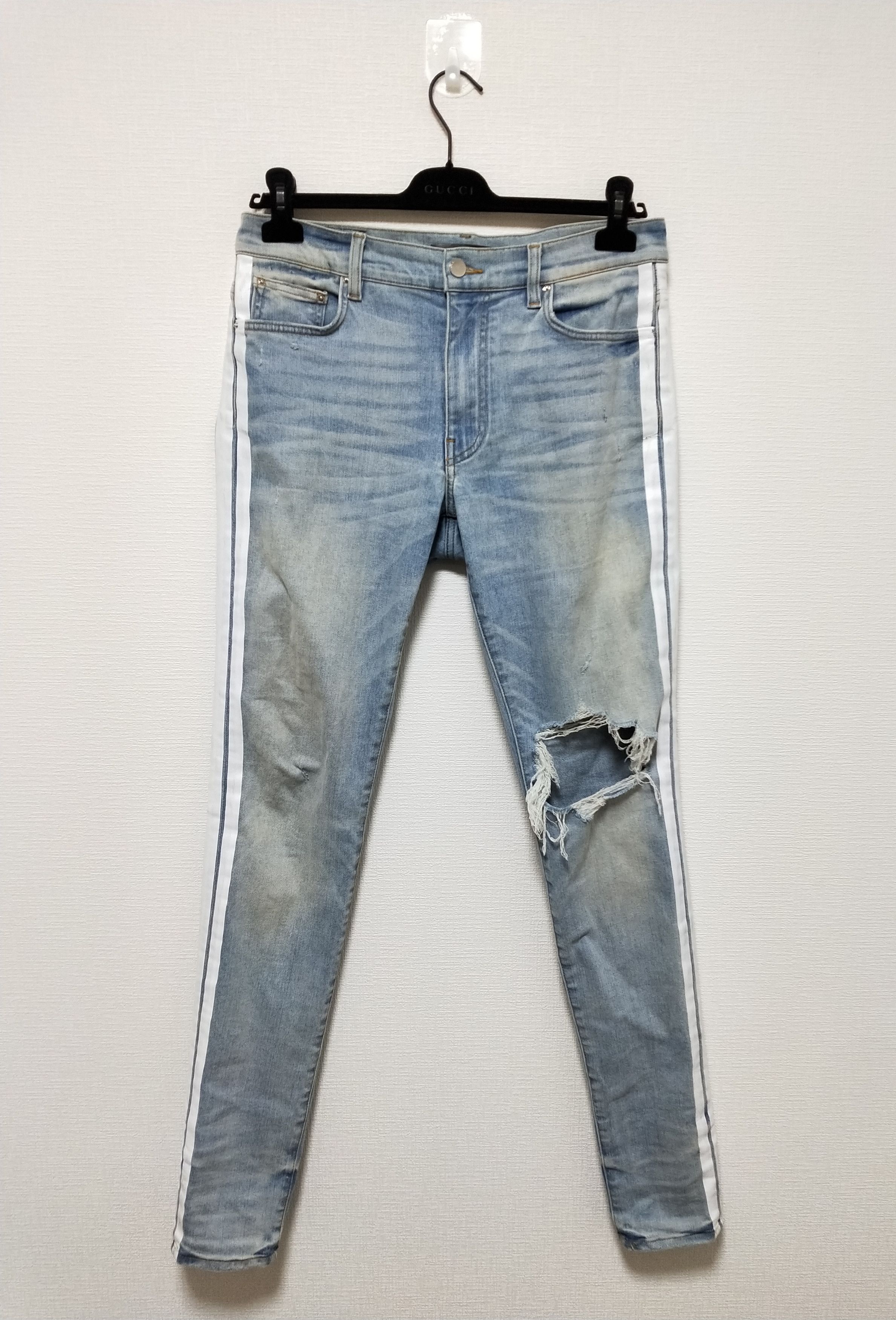 Amiri Broken Track Jeans Size US 32 / EU 48 - 1 Thumbnail