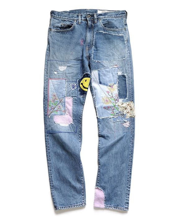 Kapital Kapital 14oz denim 5p pants gypsy patch remake 34inch