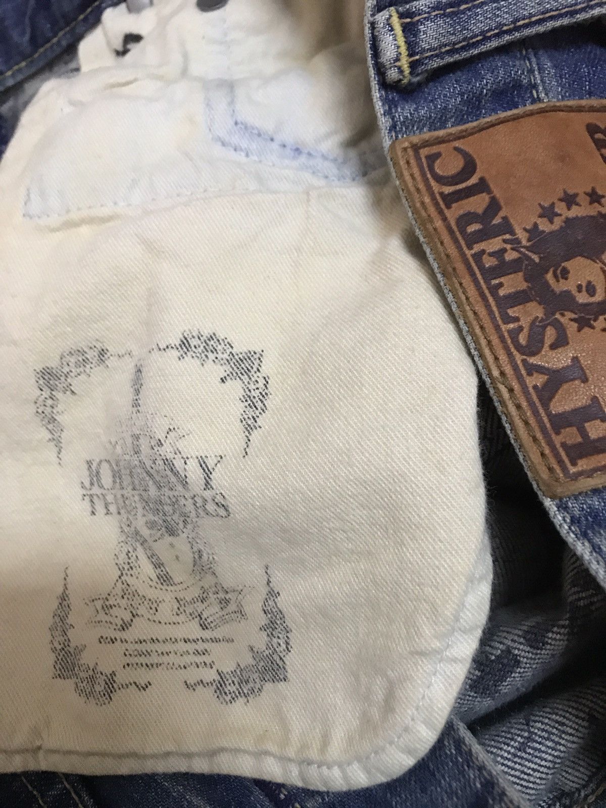 Hysteric Glamour 🔥Hysteric Glamour Japan skinny fit Jeans patchwork Size US 29 - 18 Thumbnail