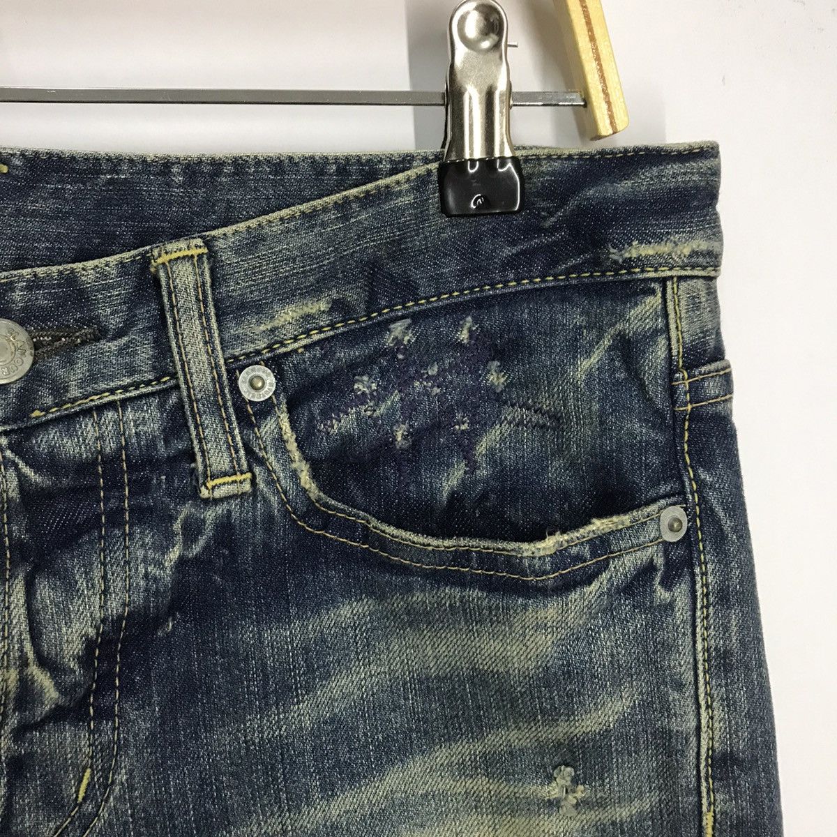 Hysteric Glamour 🔥Hysteric Glamour Japan skinny fit Jeans patchwork Size US 29 - 8 Thumbnail