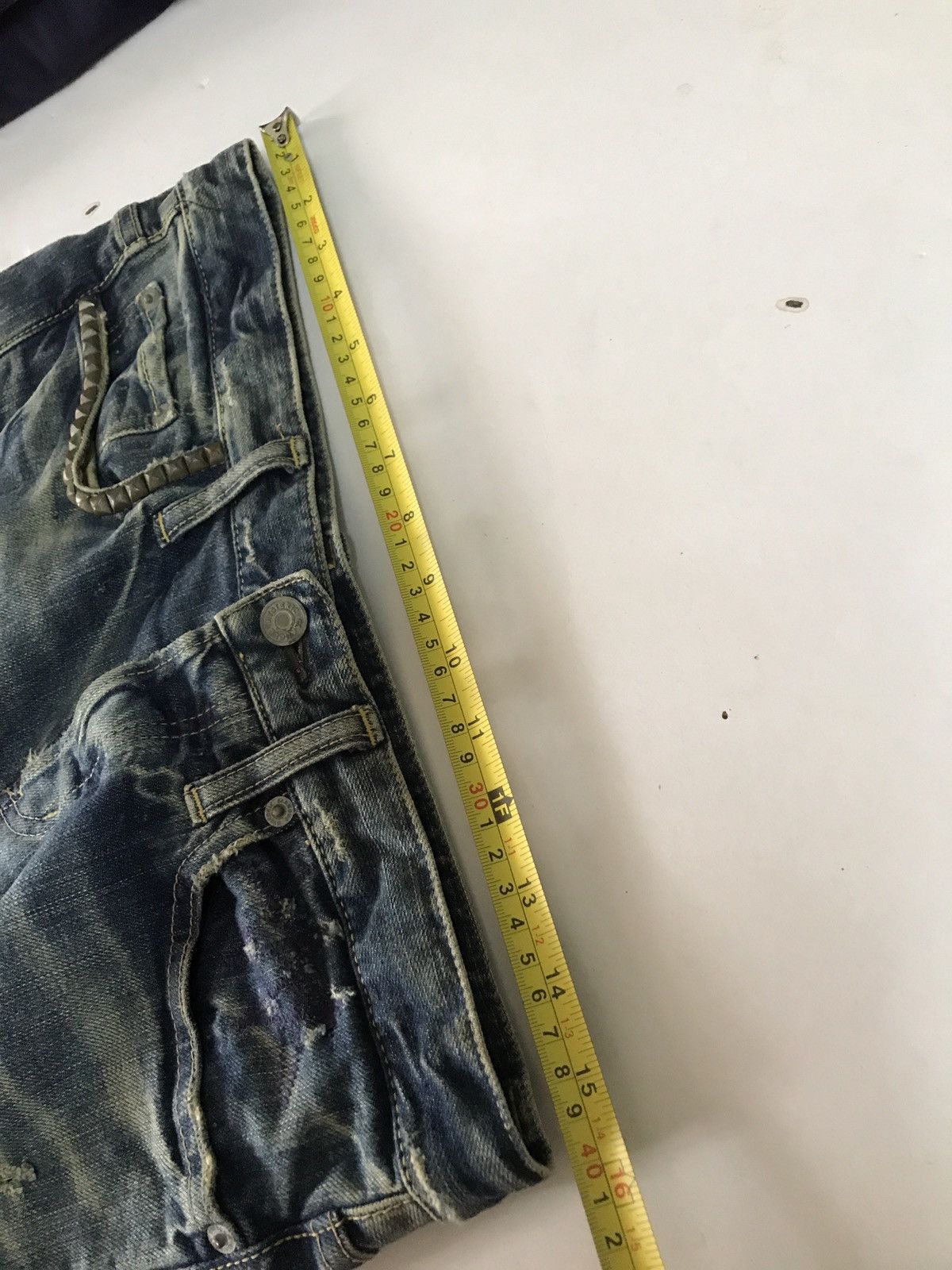 Hysteric Glamour 🔥Hysteric Glamour Japan skinny fit Jeans patchwork Size US 29 - 17 Thumbnail
