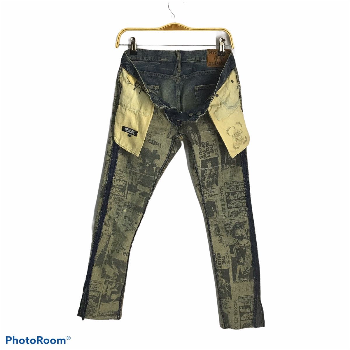 Hysteric Glamour 🔥Hysteric Glamour Japan skinny fit Jeans patchwork Size US 29 - 1 Thumbnail