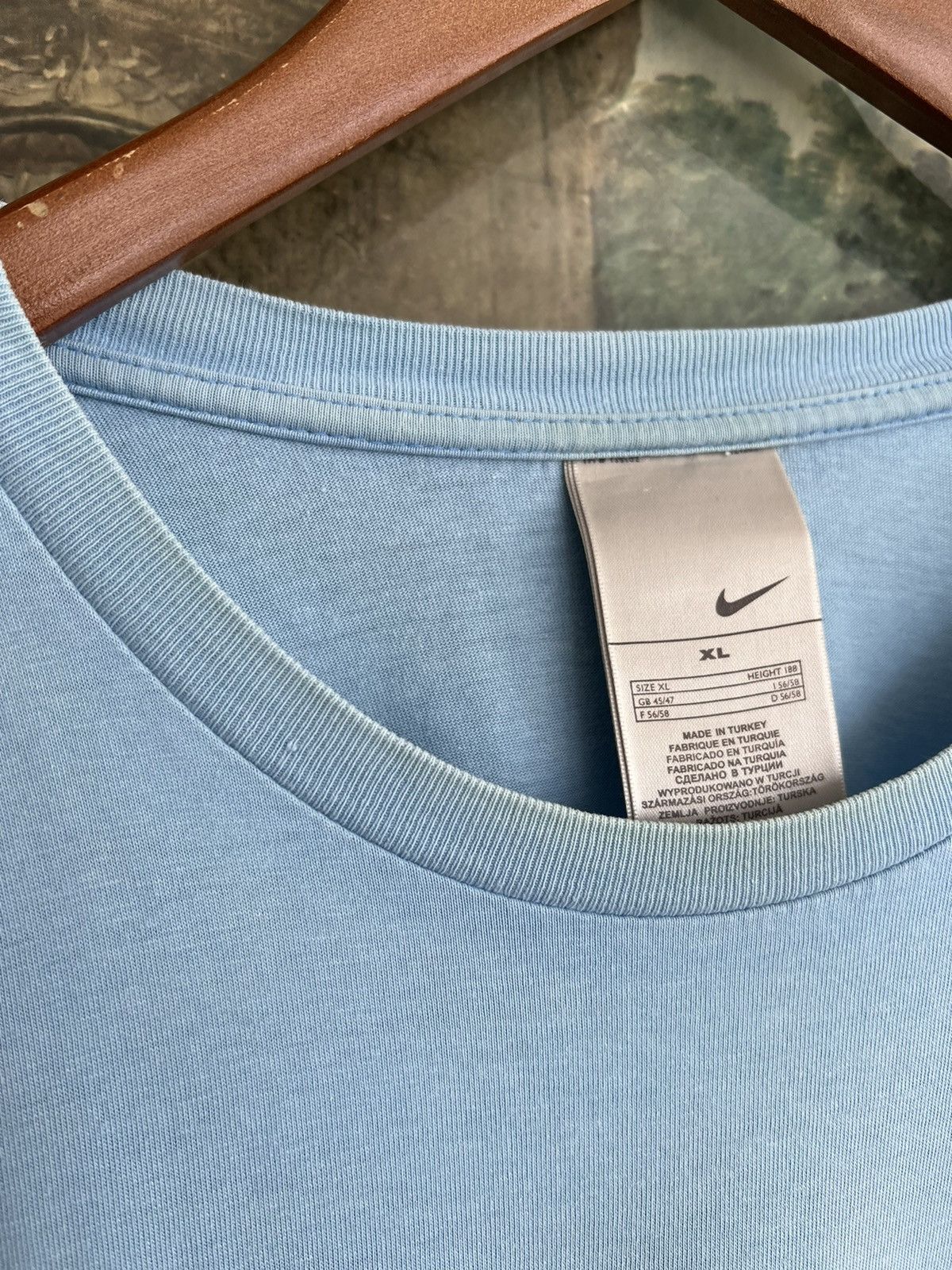 Nike Vintage 2000s Nike 3D Print Logo Streetwear Blue Tee Size US XL / EU 56 / 4 - 9 Thumbnail