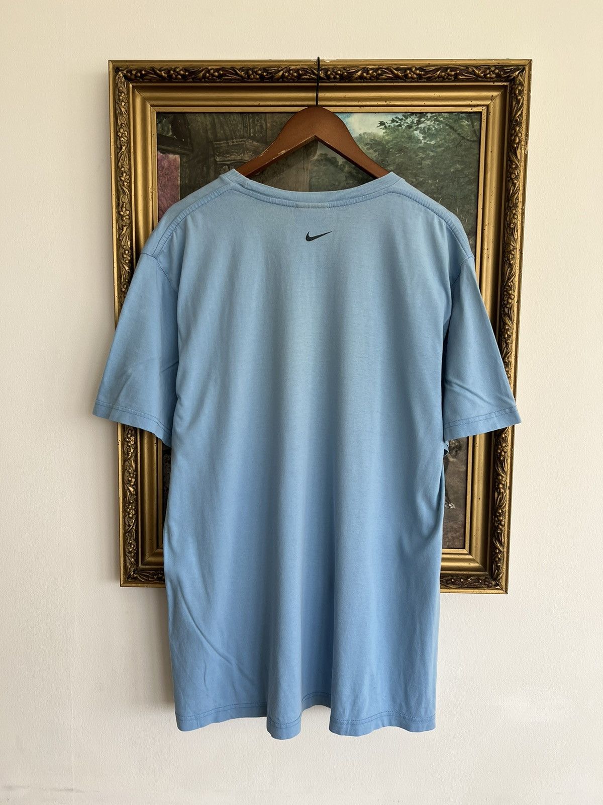 Nike Vintage 2000s Nike 3D Print Logo Streetwear Blue Tee Size US XL / EU 56 / 4 - 2 Thumbnail
