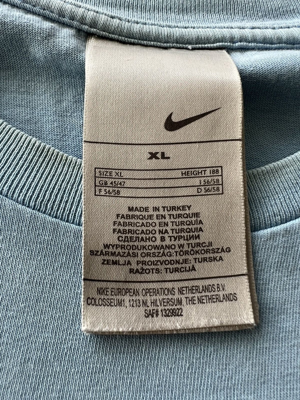 Nike Vintage 2000s Nike 3D Print Logo Streetwear Blue Tee Size US XL / EU 56 / 4 - 12 Thumbnail