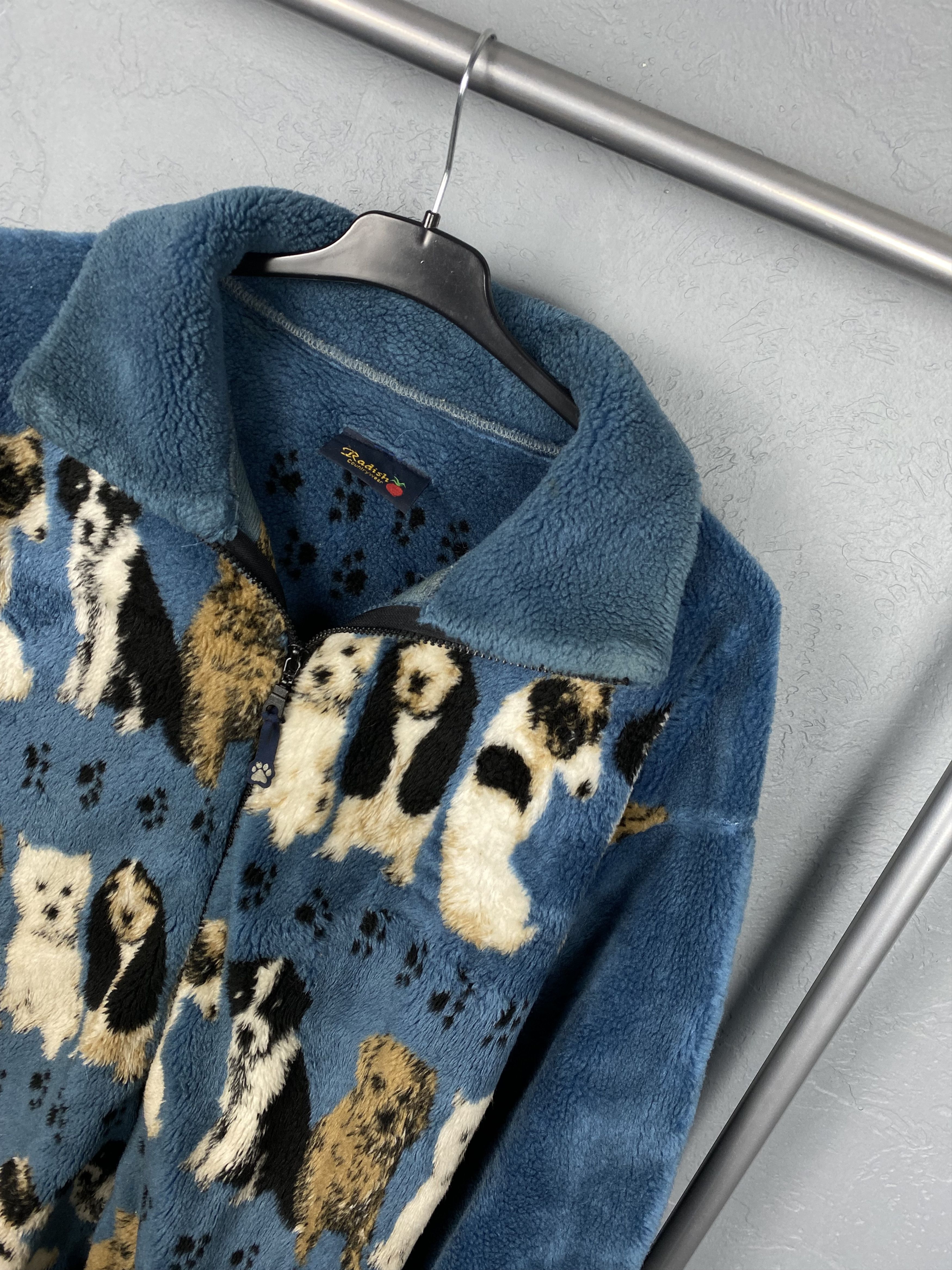 Vintage Vintage Animal DOG Fleece Jacket Size US L / EU 52-54 / 3 - 2 Thumbnail