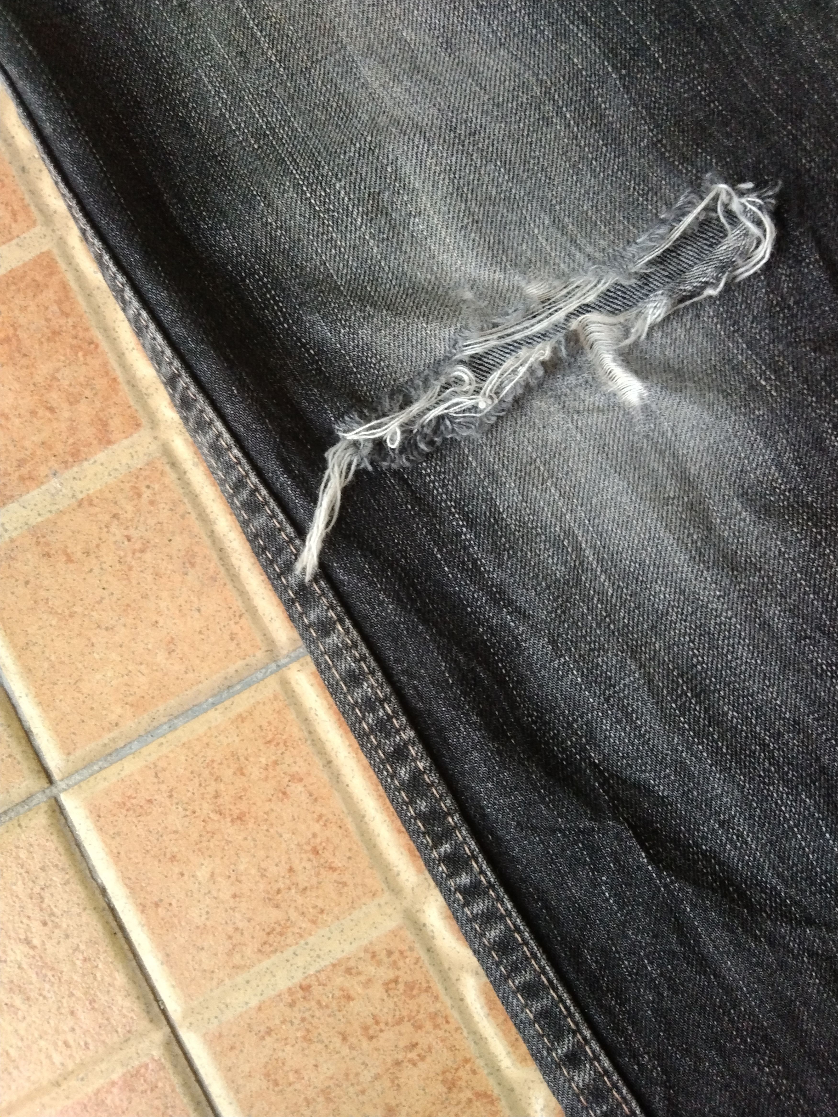 Johnbull DiSTRESSED RIPED CARGO JOHN BULL DENIM PANTS Size US 29 - 8 Thumbnail