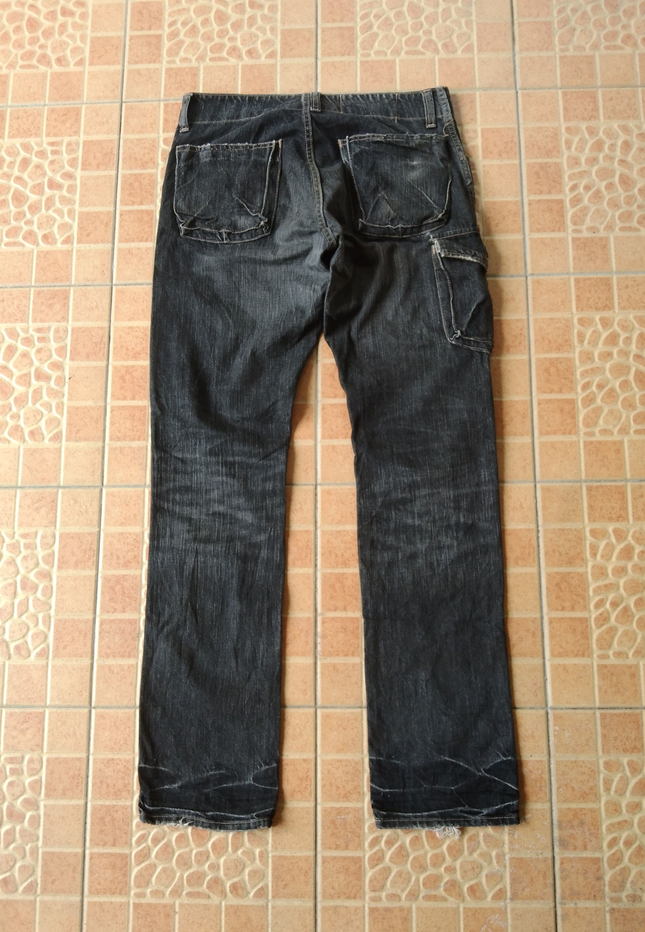 Johnbull DiSTRESSED RIPED CARGO JOHN BULL DENIM PANTS Size US 29 - 3 Thumbnail