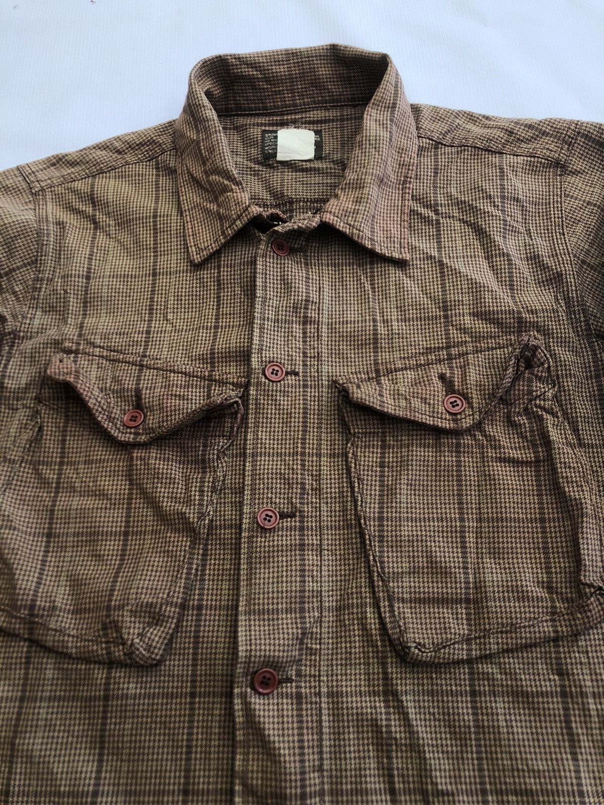 Stussy 💥 STUSSY AUTHENTIC GEAR HOUNDSTOOTH PATCHPOCKET STREETWEAR Size US L / EU 52-54 / 3 - 5 Thumbnail