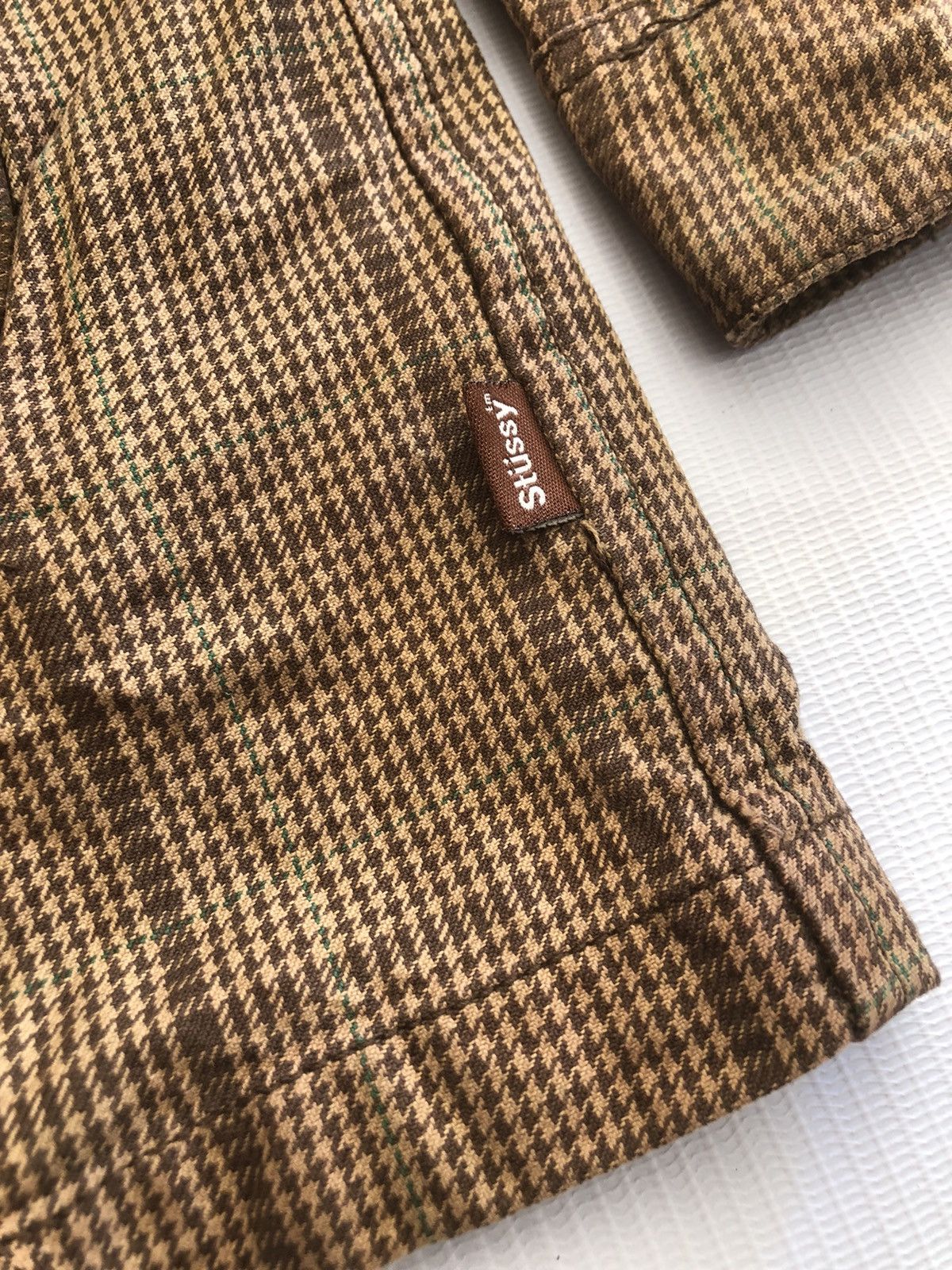 Stussy 💥 STUSSY AUTHENTIC GEAR HOUNDSTOOTH PATCHPOCKET STREETWEAR Size US L / EU 52-54 / 3 - 3 Thumbnail