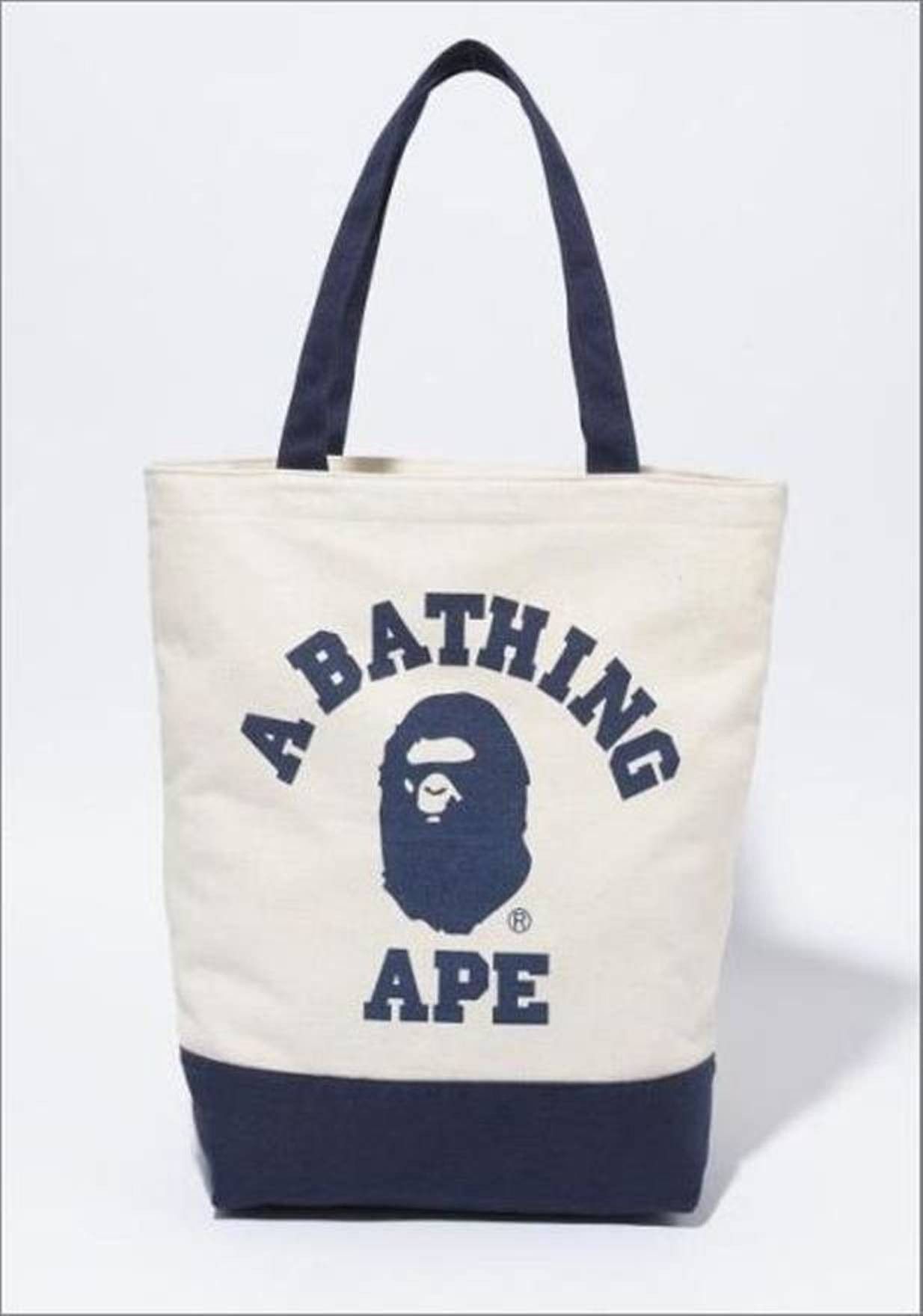 DS! BAPE College Logo Shoulder Bag Tote A Bathing Ape