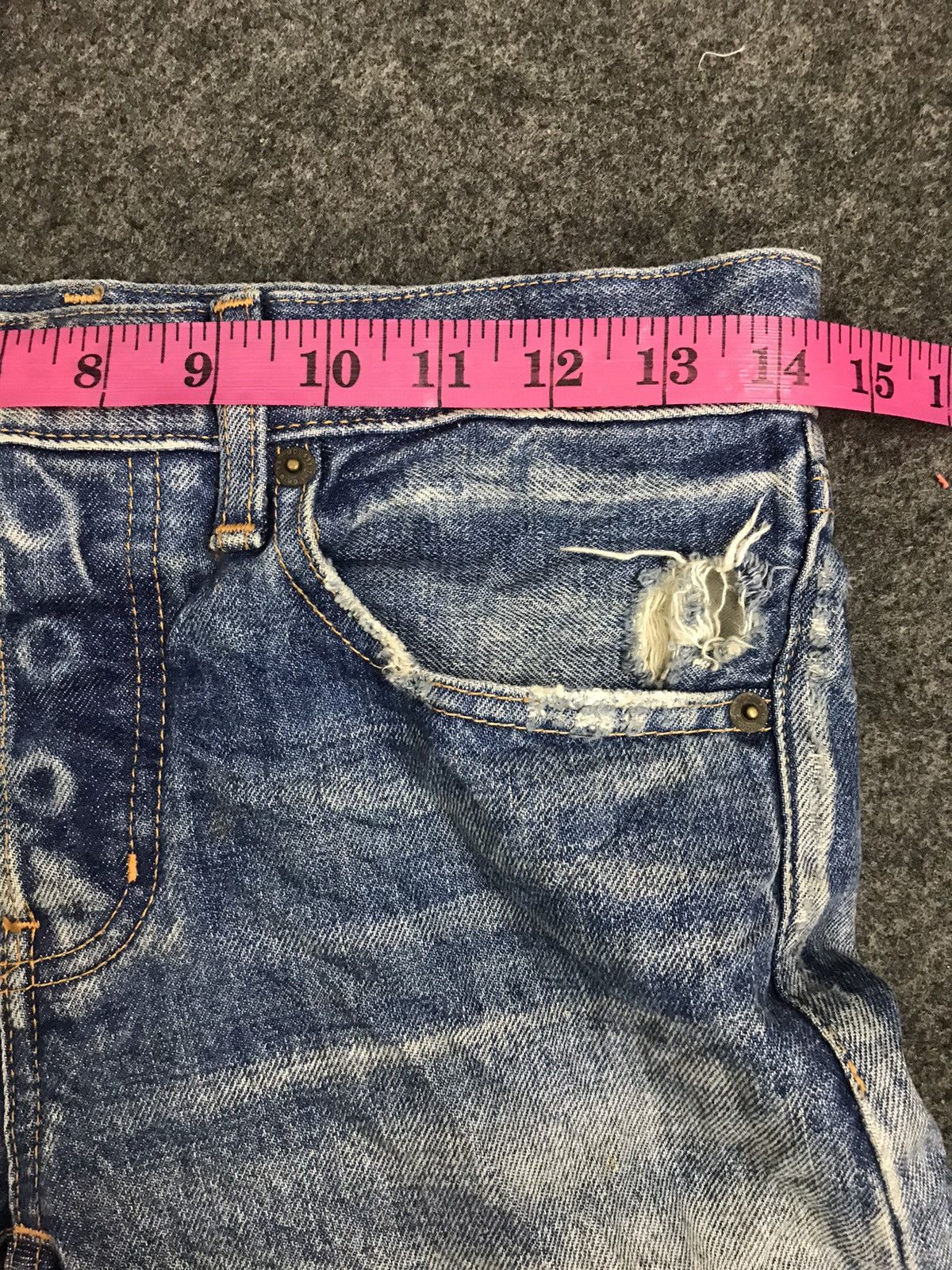Vintage Vintage Mousy Finest Japanese Fabric Distressed Best Denim Size 28" / US 6 / IT 42 - 6 Thumbnail