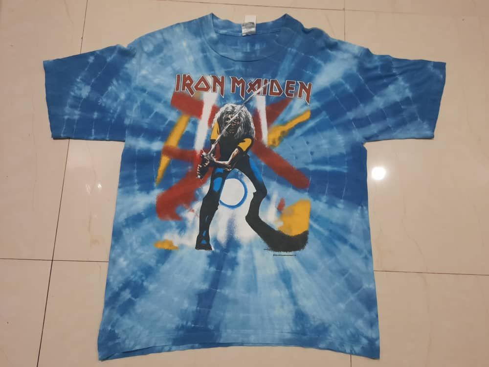 Iron Maiden Vintage Iron Maiden Tie Dye Tees 2/21 Size US L / EU 52-54 / 3 - 1 Thumbnail