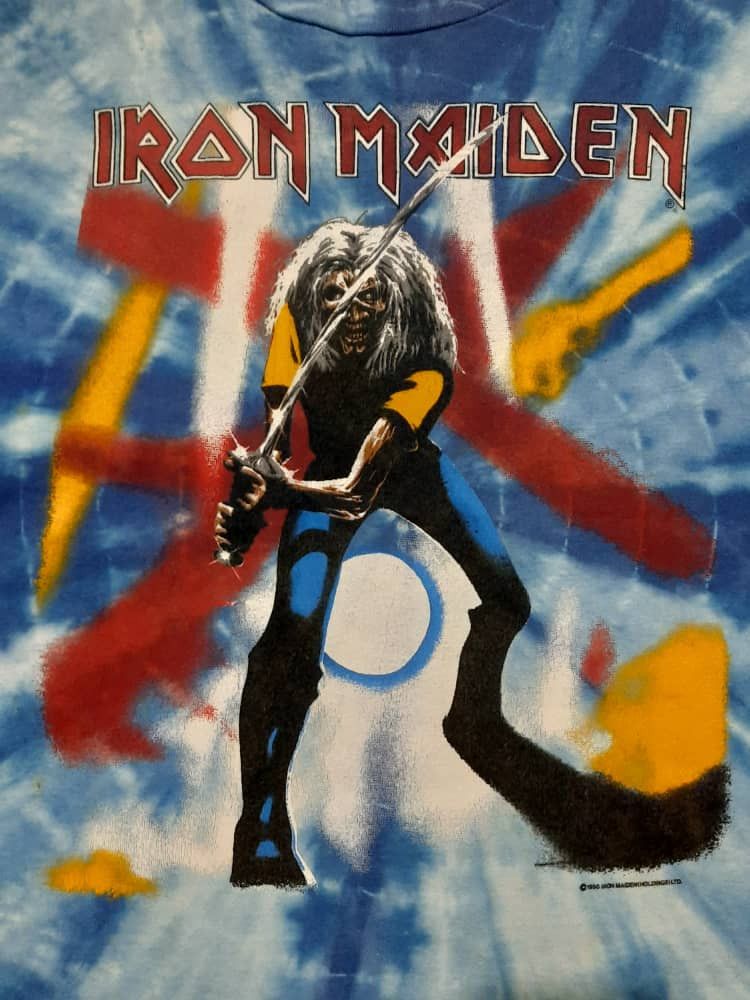 Iron Maiden Vintage Iron Maiden Tie Dye Tees 2/21 Size US L / EU 52-54 / 3 - 6 Thumbnail