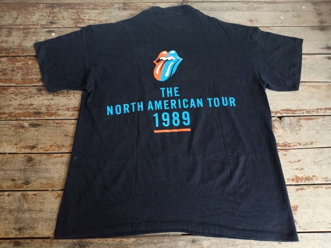 Band Tees × The Rolling Stones × Vintage Rolling Stone Tour Concert Rock Music Tshirt Size US XL / EU 56 / 4 - 2 Thumbnail
