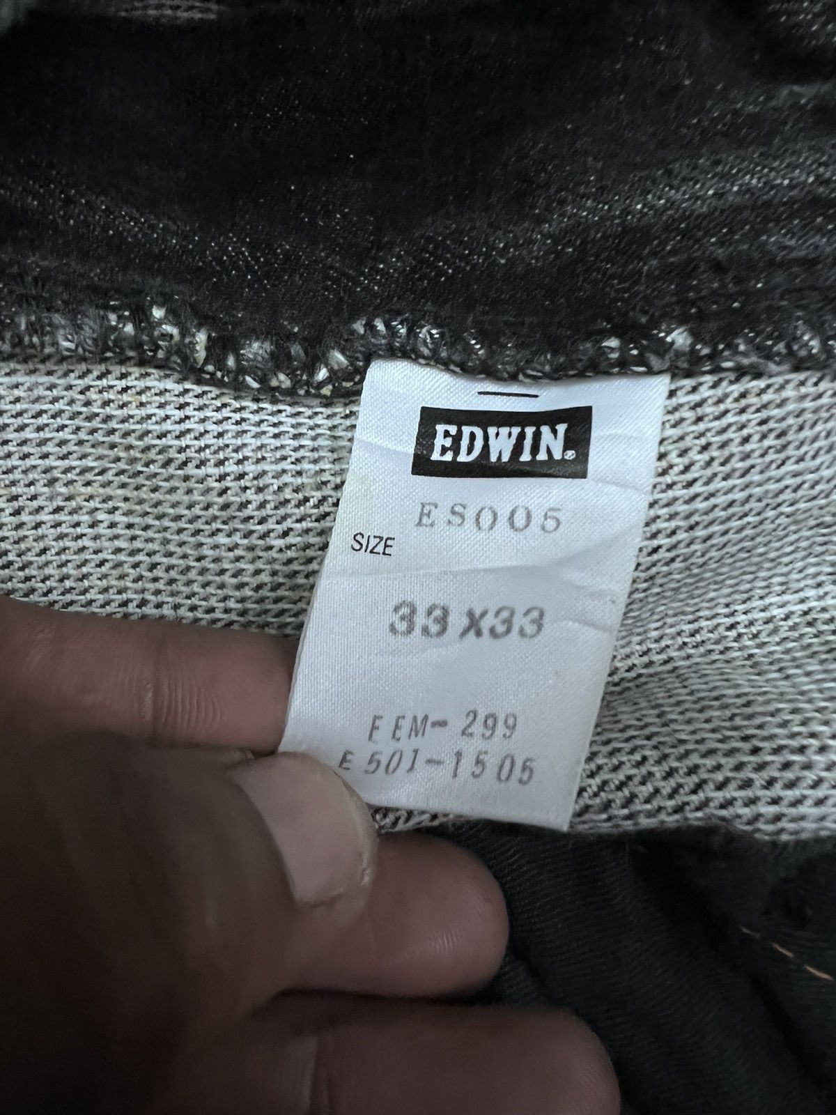 LIMITED DESIGN‼️EDWIN FUNCTION WASHED DISTRESSED DENIM PANT