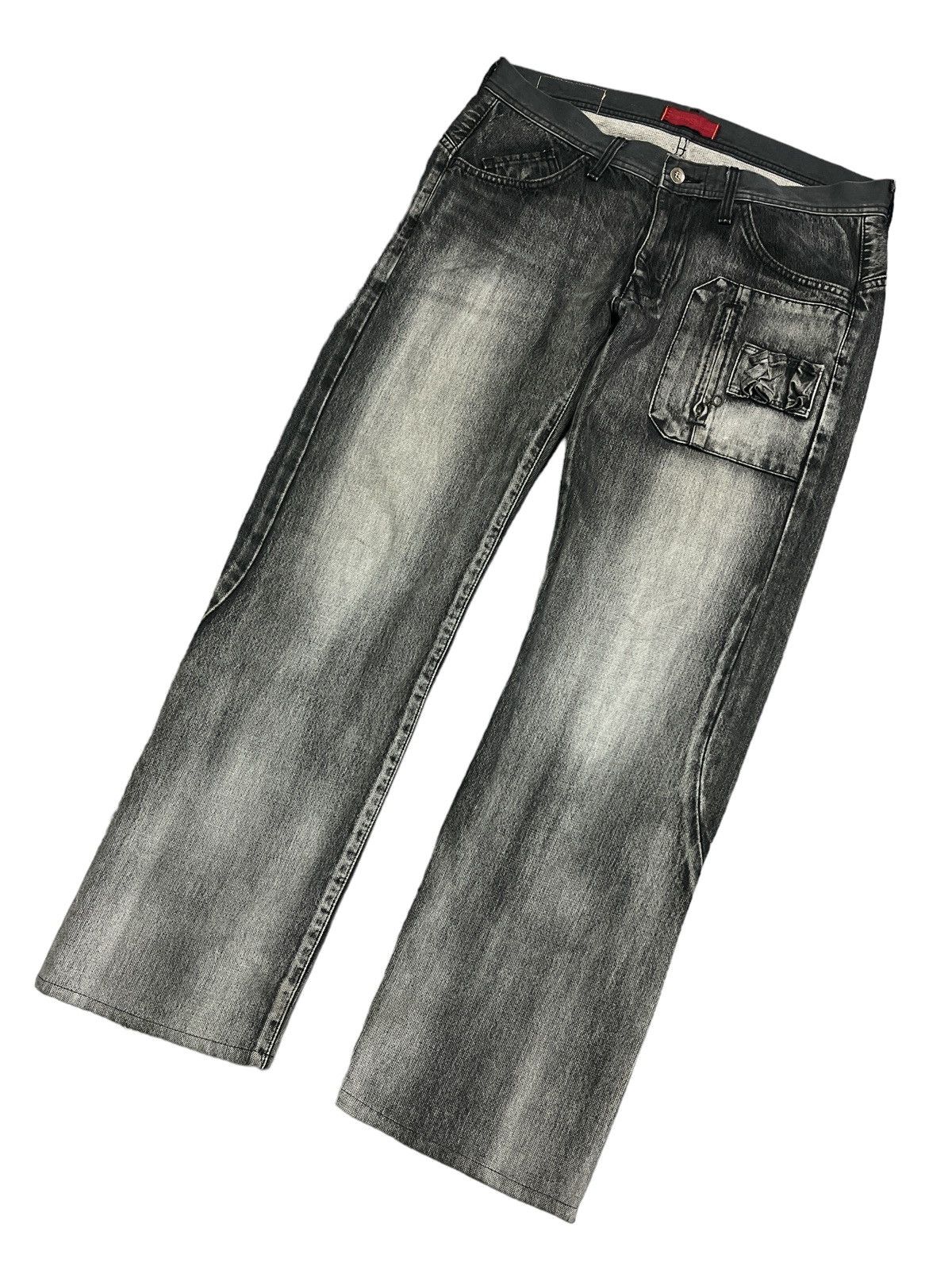 LIMITED DESIGN‼️EDWIN FUNCTION WASHED DISTRESSED DENIM PANT