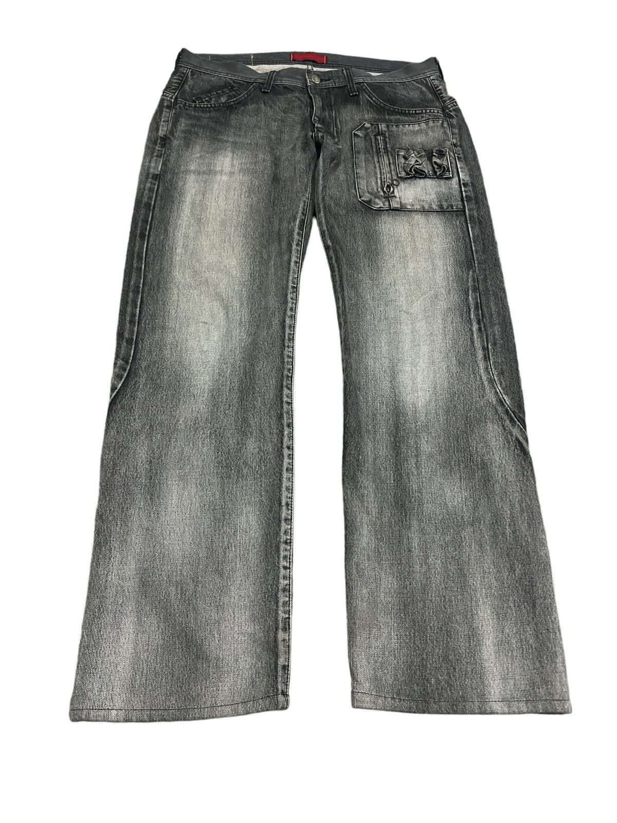 LIMITED DESIGN‼️EDWIN FUNCTION WASHED DISTRESSED DENIM PANT