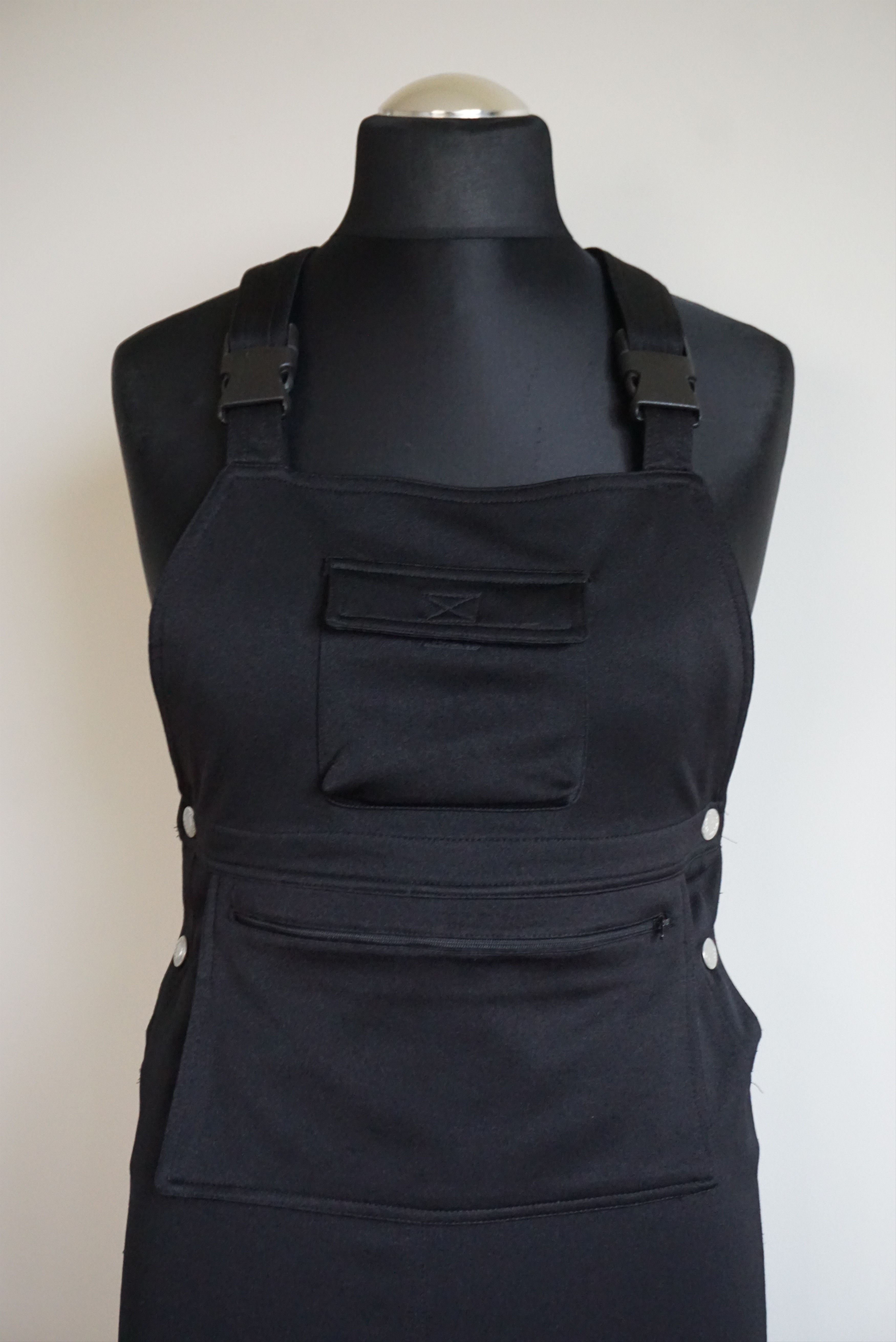 Retrofit True vintage dungaree dress Y2K 90s jersey pinafore S long Size S / US 4 / IT 40 - 14 Thumbnail