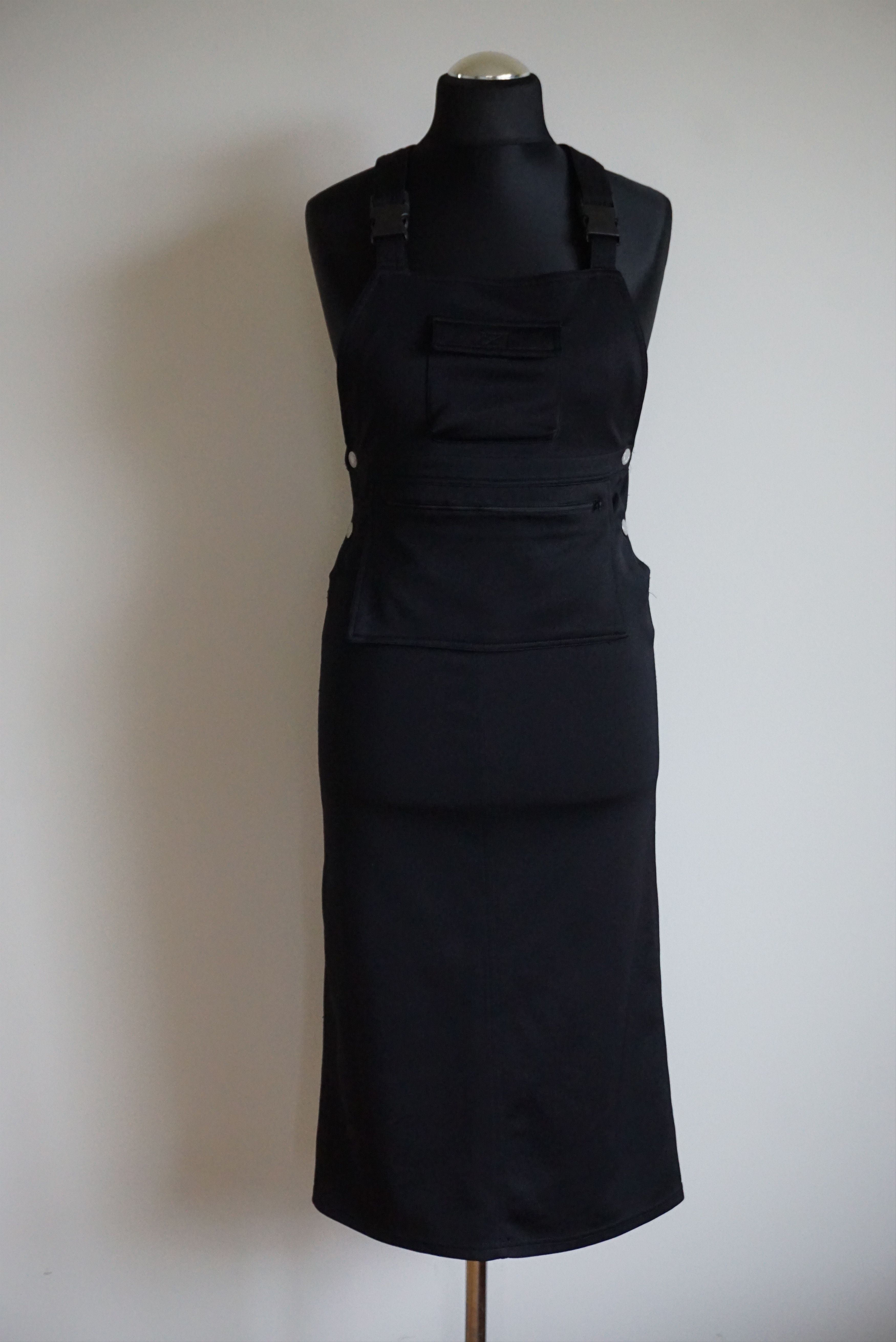 Retrofit True vintage dungaree dress Y2K 90s jersey pinafore S long Size S / US 4 / IT 40 - 15 Thumbnail