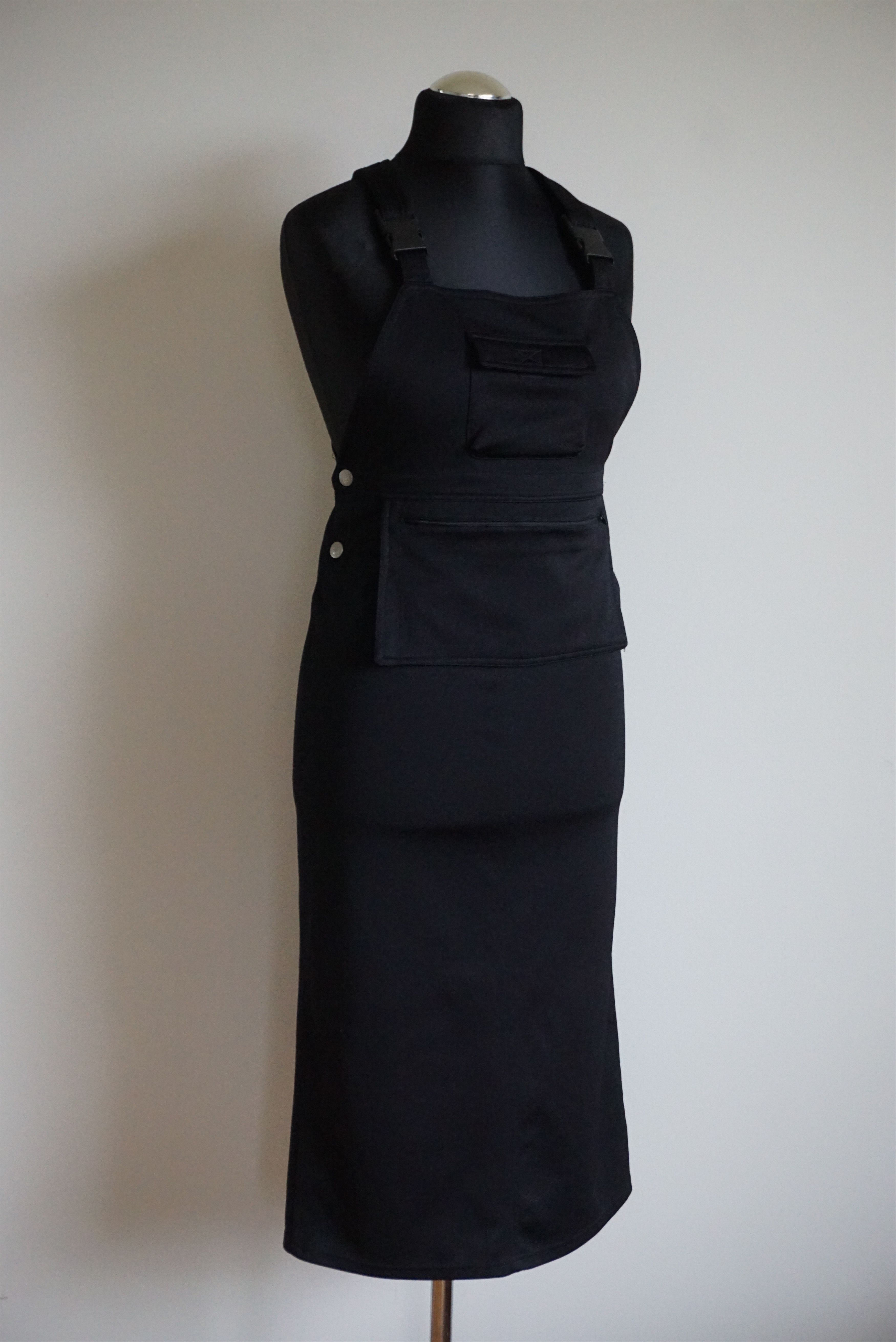 Retrofit True vintage dungaree dress Y2K 90s jersey pinafore S long Size S / US 4 / IT 40 - 5 Thumbnail
