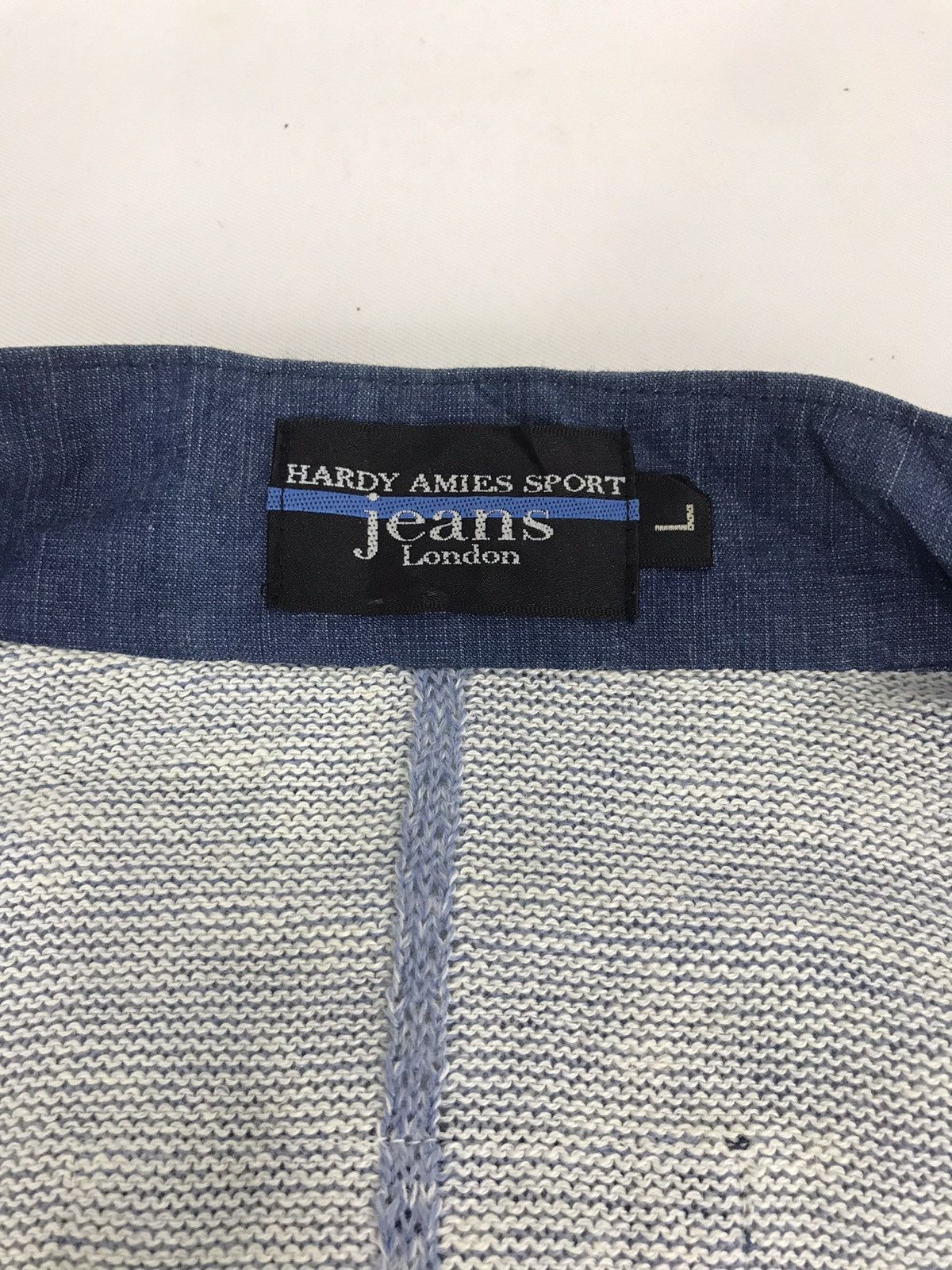 Hardy Amies Vintage Hardy Amies Sport London Sweatshirt Mix Denim Jeans Size US L / EU 52-54 / 3 - 3 Thumbnail