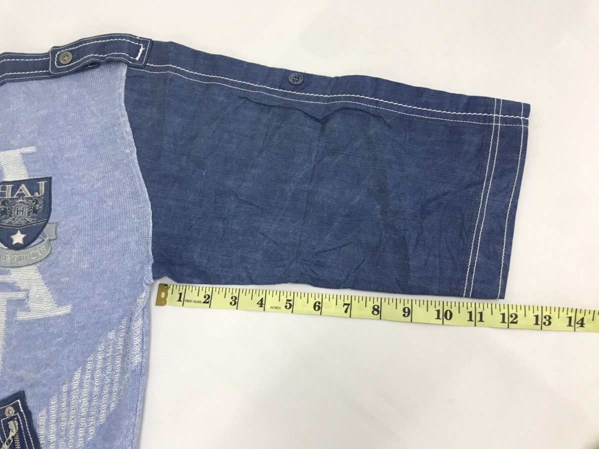 Hardy Amies Vintage Hardy Amies Sport London Sweatshirt Mix Denim Jeans Size US L / EU 52-54 / 3 - 10 Thumbnail