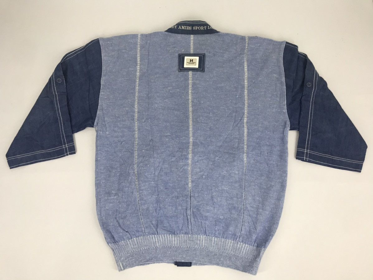 Hardy Amies Vintage Hardy Amies Sport London Sweatshirt Mix Denim Jeans Size US L / EU 52-54 / 3 - 6 Thumbnail