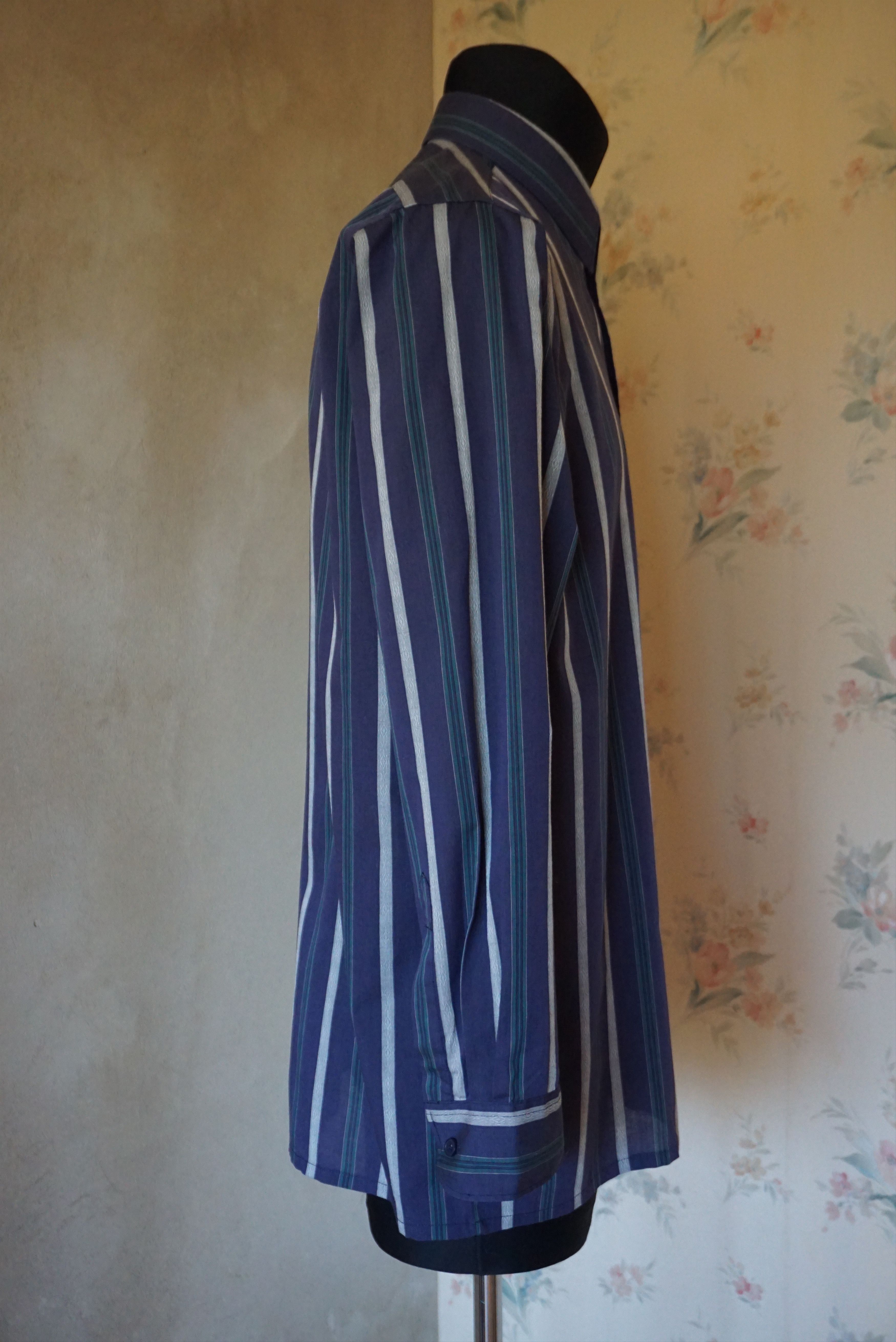 Vintage Y2K vintage Rappson shirt L Large top casual striped paisley Size US L / EU 52-54 / 3 - 16 Thumbnail