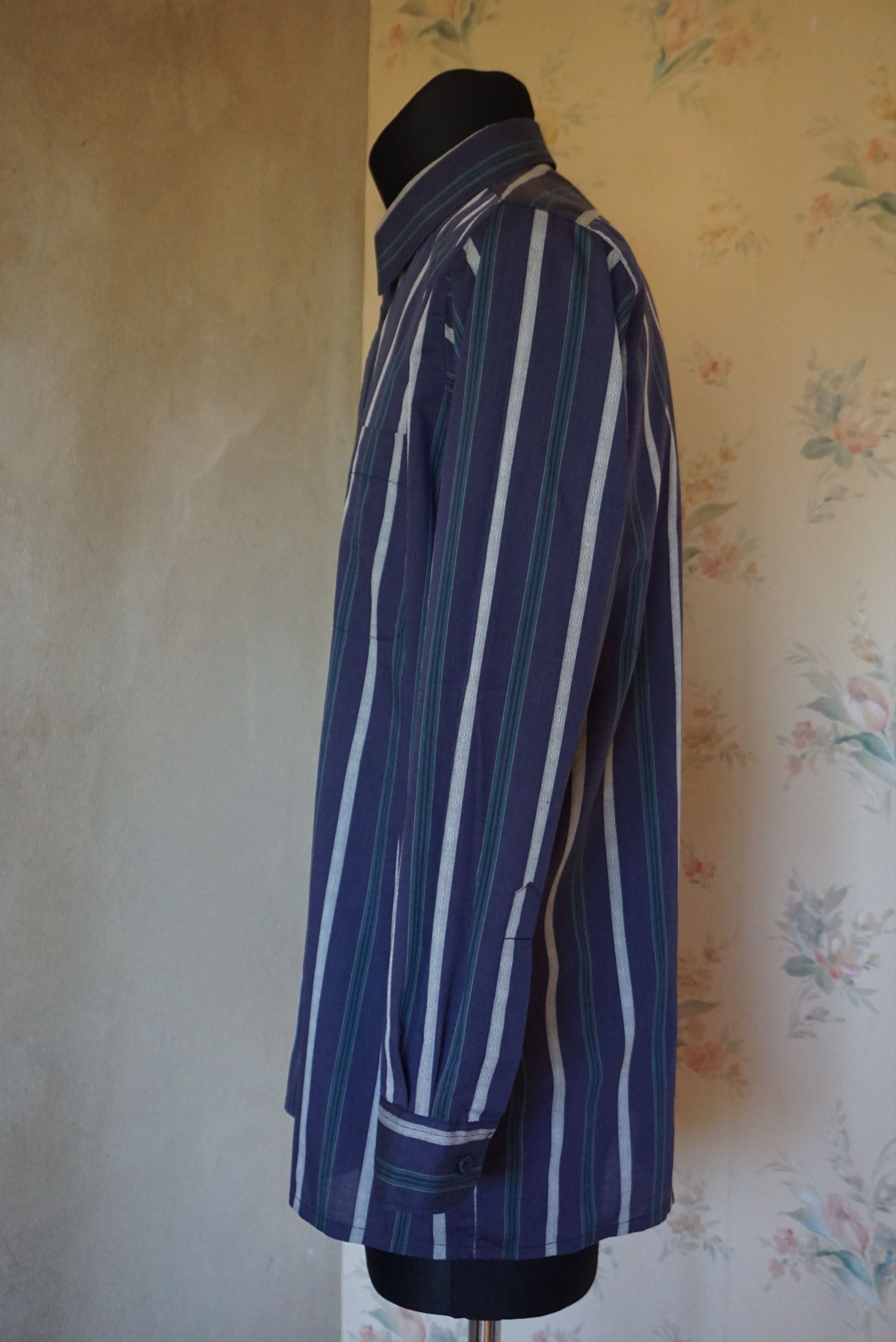 Vintage Y2K vintage Rappson shirt L Large top casual striped paisley Size US L / EU 52-54 / 3 - 10 Thumbnail