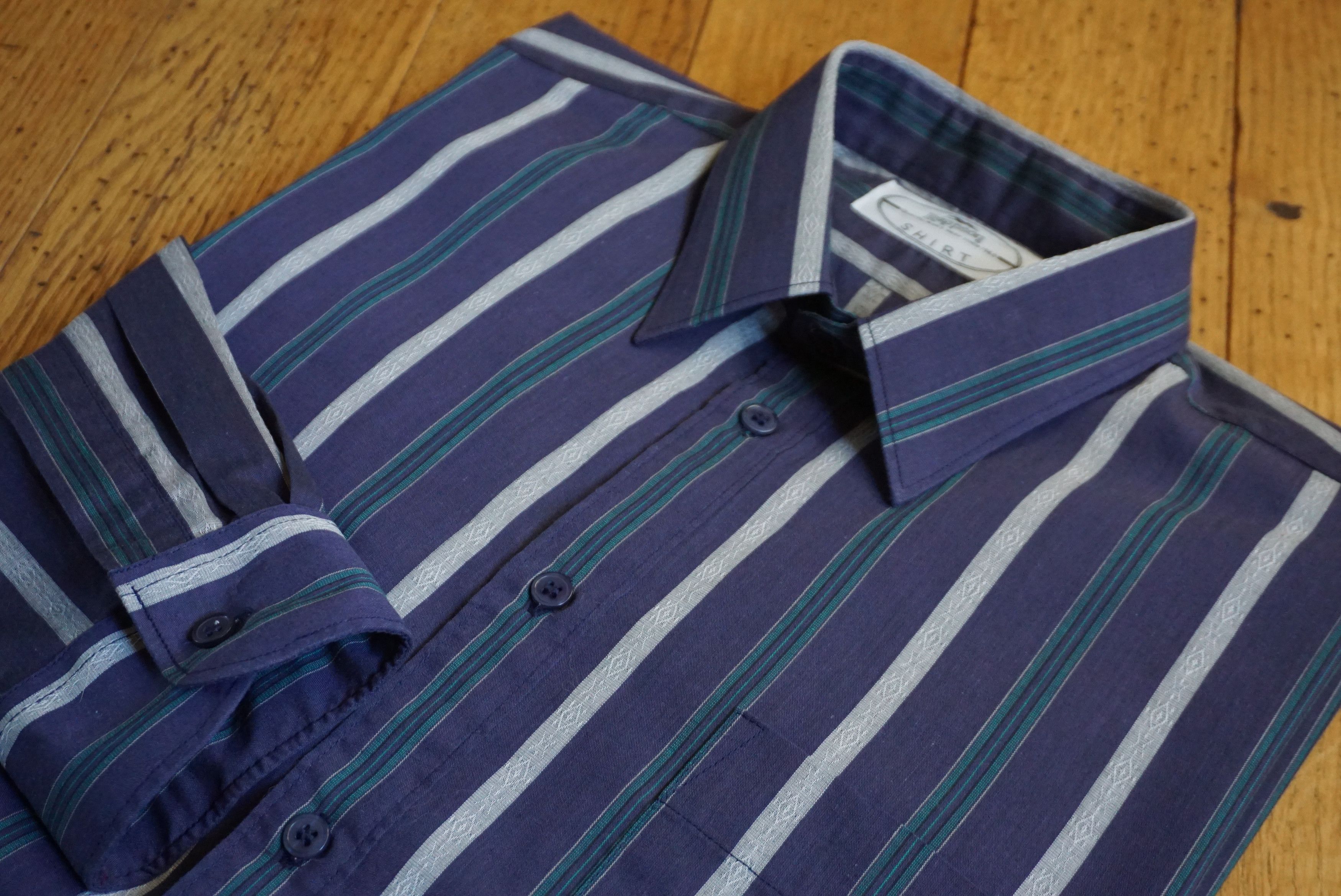 Vintage Y2K vintage Rappson shirt L Large top casual striped paisley Size US L / EU 52-54 / 3 - 6 Thumbnail