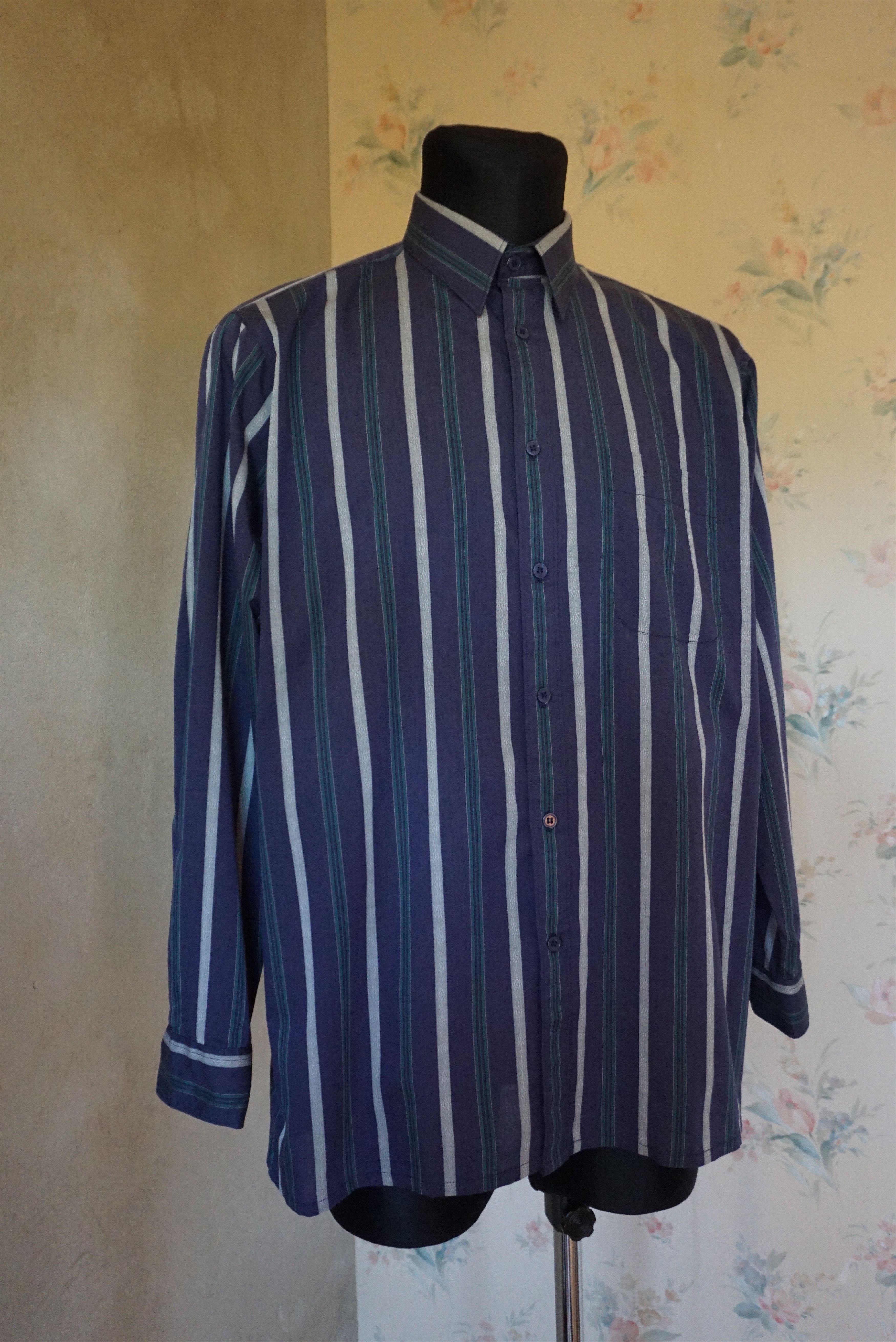 Vintage Y2K vintage Rappson shirt L Large top casual striped paisley Size US L / EU 52-54 / 3 - 5 Thumbnail