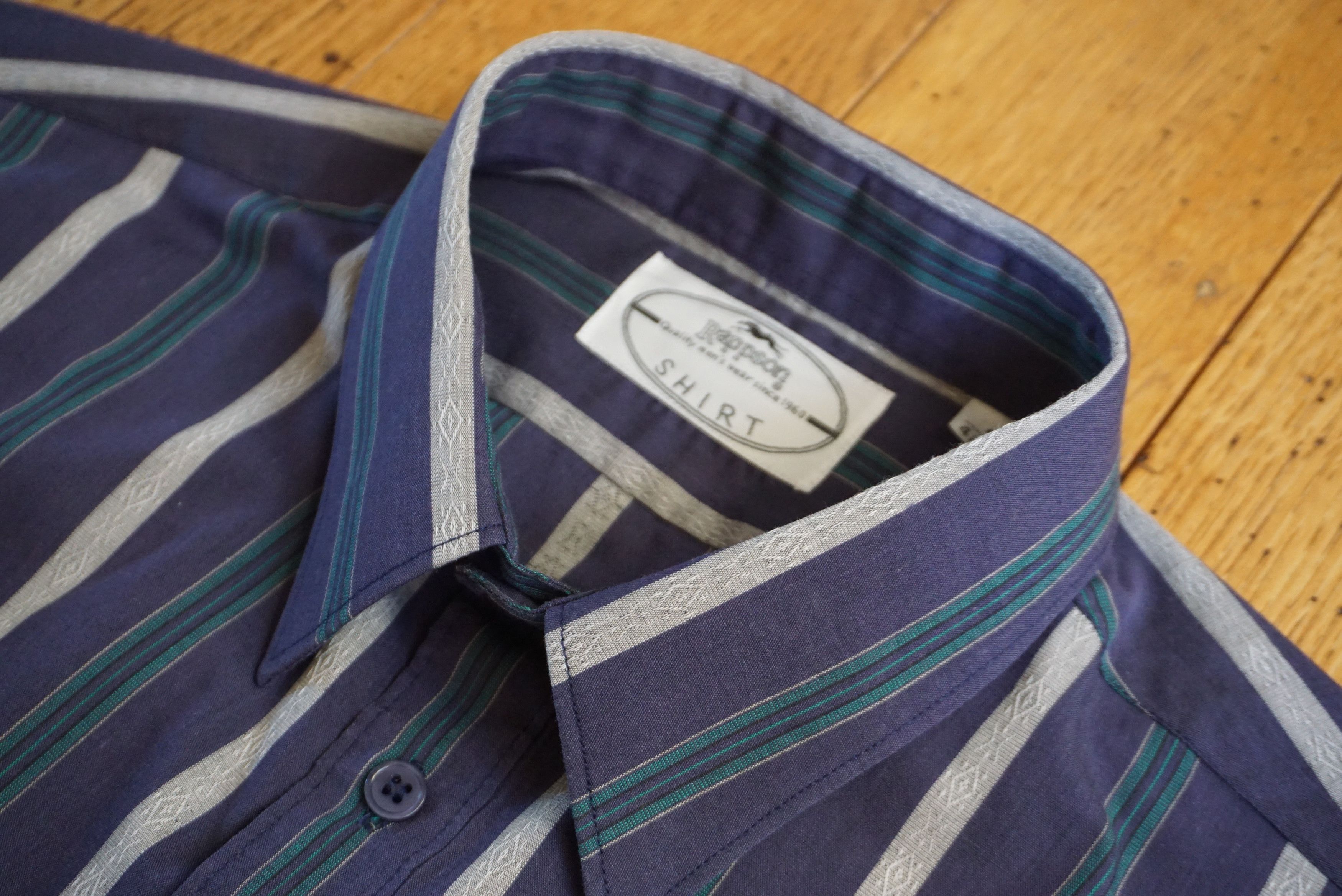 Vintage Y2K vintage Rappson shirt L Large top casual striped paisley Size US L / EU 52-54 / 3 - 8 Thumbnail