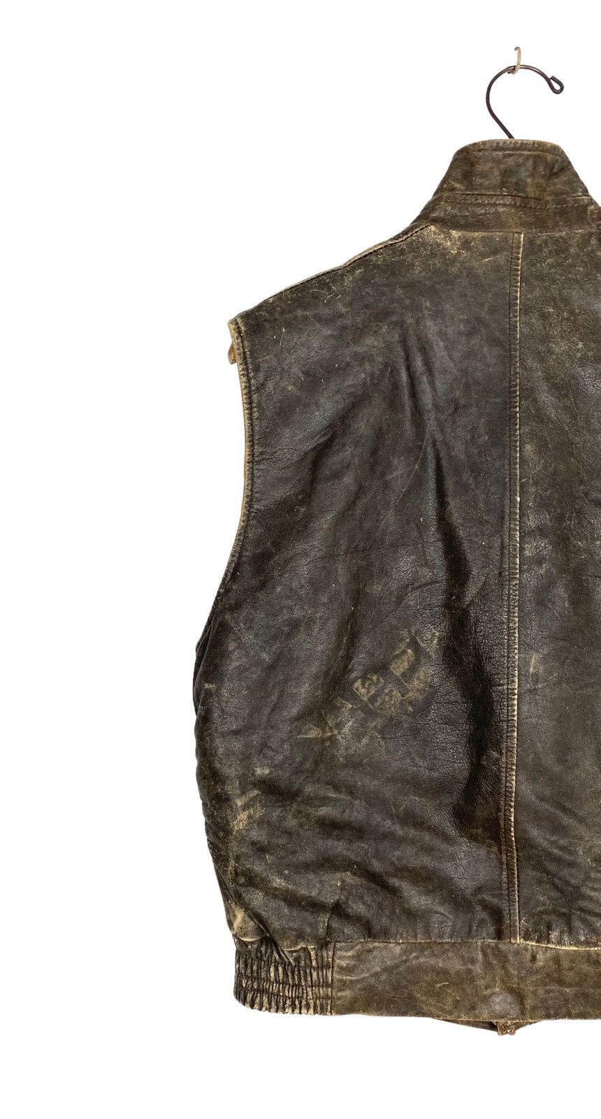 Vintage Rare‼️ Vintage Distressed Old Flight Jacket Cowhide Leather Size US S / EU 44-46 / 1 - 6 Thumbnail