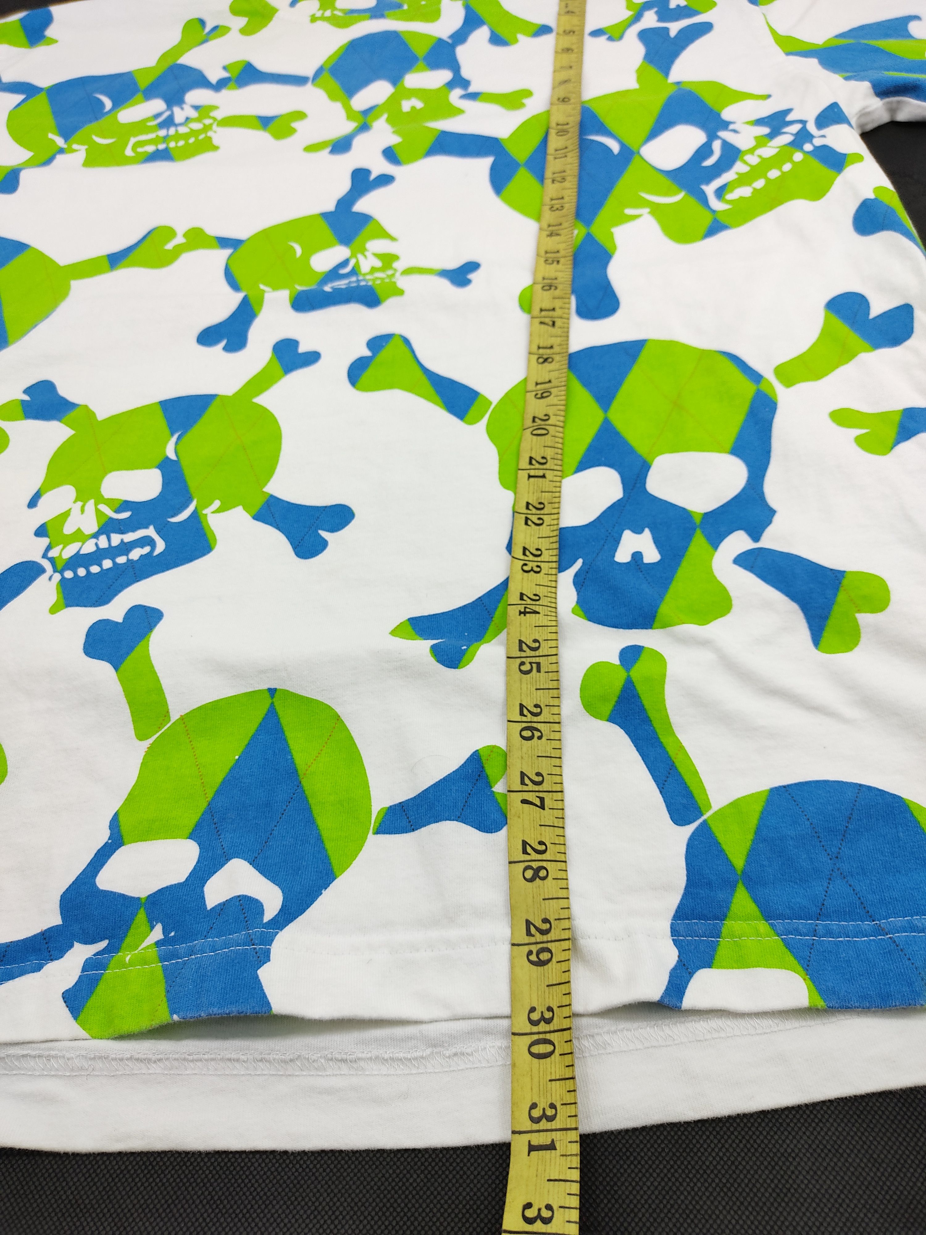 Japanese Brand Rare Hype Irezumi All Over Printed Front Skull Logo Art Size US XL / EU 56 / 4 - 6 Thumbnail