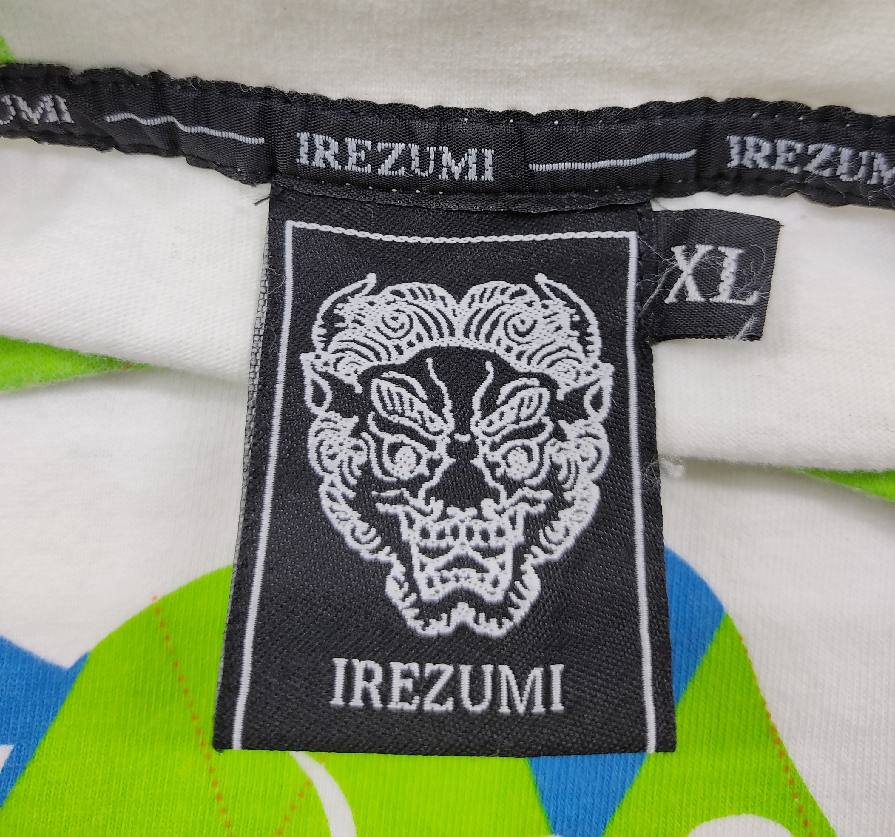 Japanese Brand Rare Hype Irezumi All Over Printed Front Skull Logo Art Size US XL / EU 56 / 4 - 2 Thumbnail
