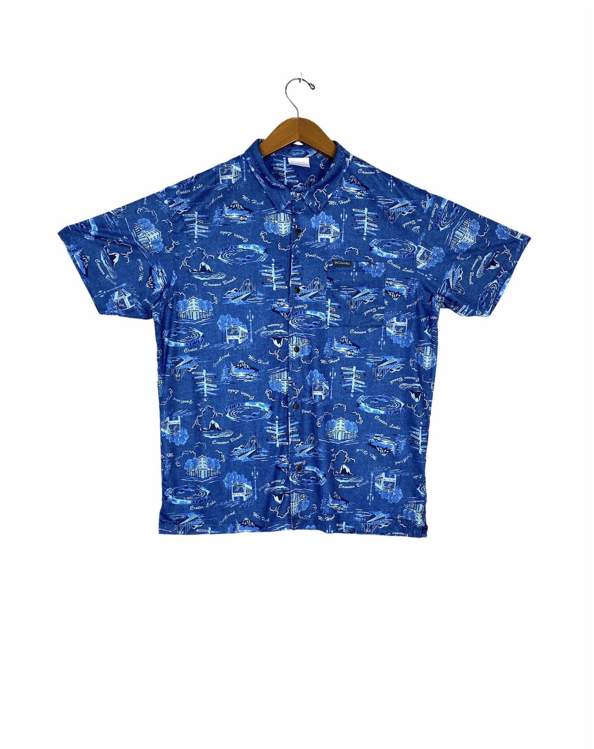 image of Columbia Hawaii Full Print Large Size in Blue, Men's