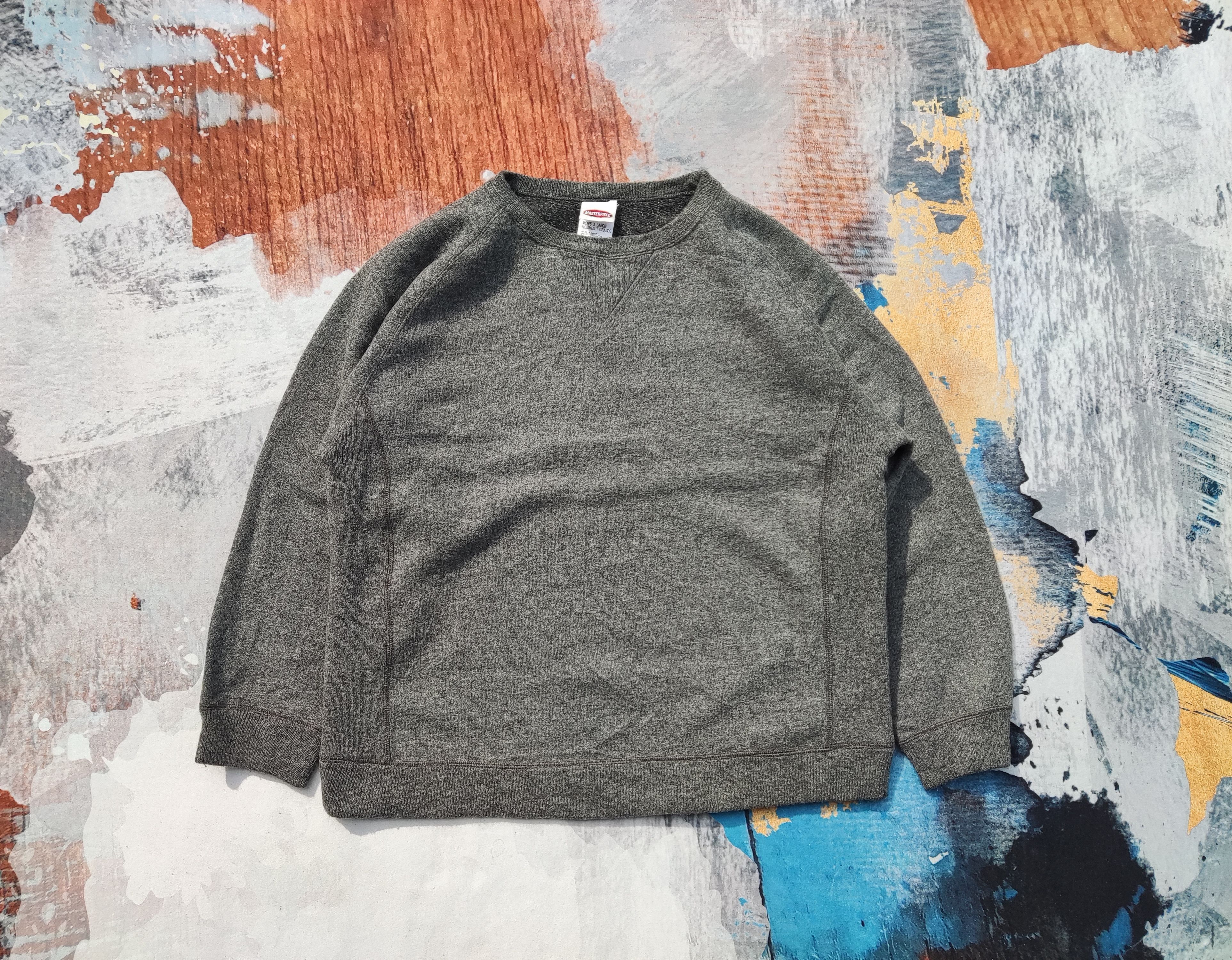Japanese Brand × MasterPiece × Vintage Masterpiece LongSleeve Plain Nice Design Sweater plain Size US M / EU 48-50 / 2 - 1 Thumbnail