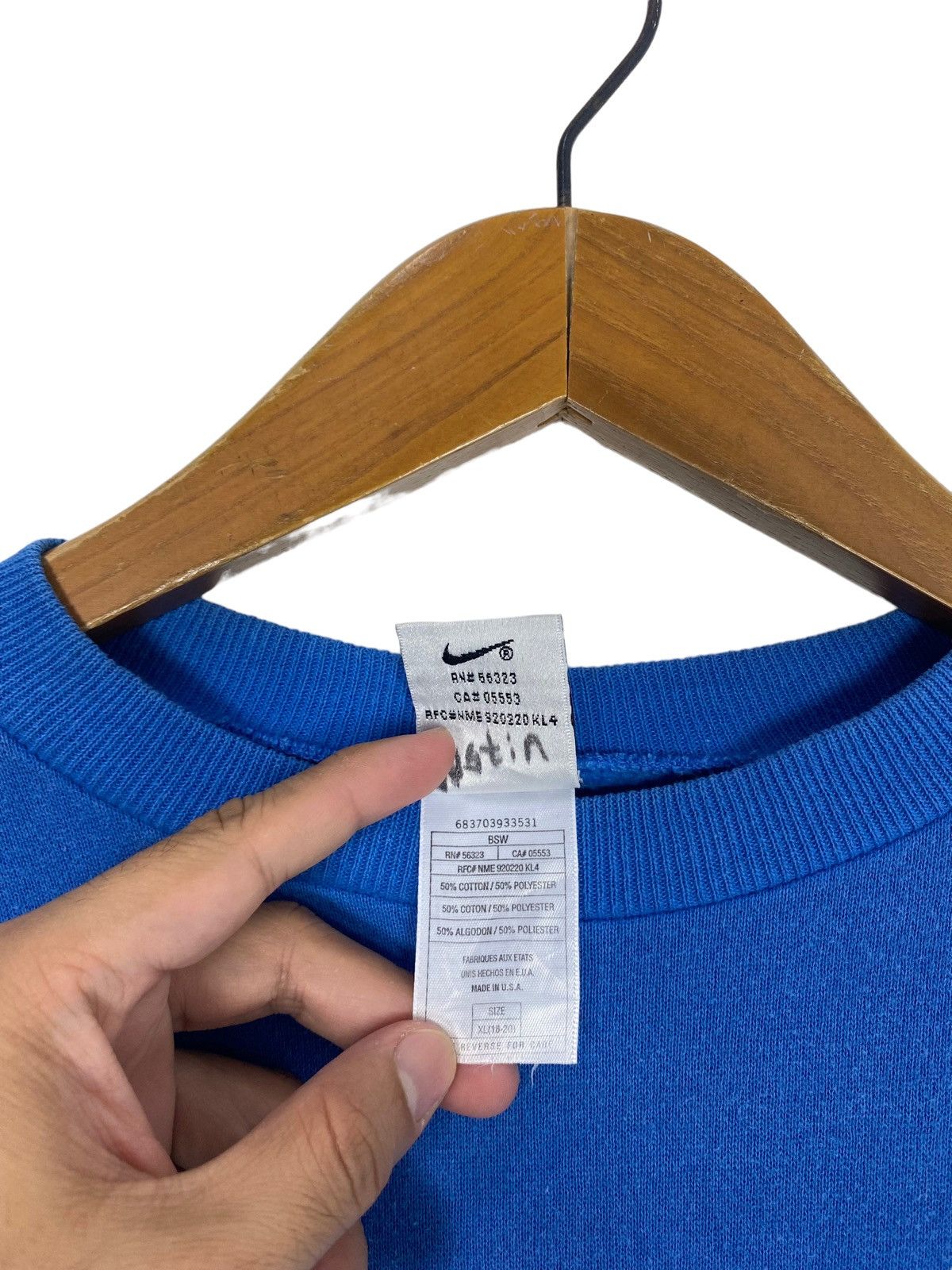 Nike Rare‼️ Vintage Nike Swoosh Embroidery Small Logo Made in Usa Size M / US 6-8 / IT 42-44 - 4 Thumbnail