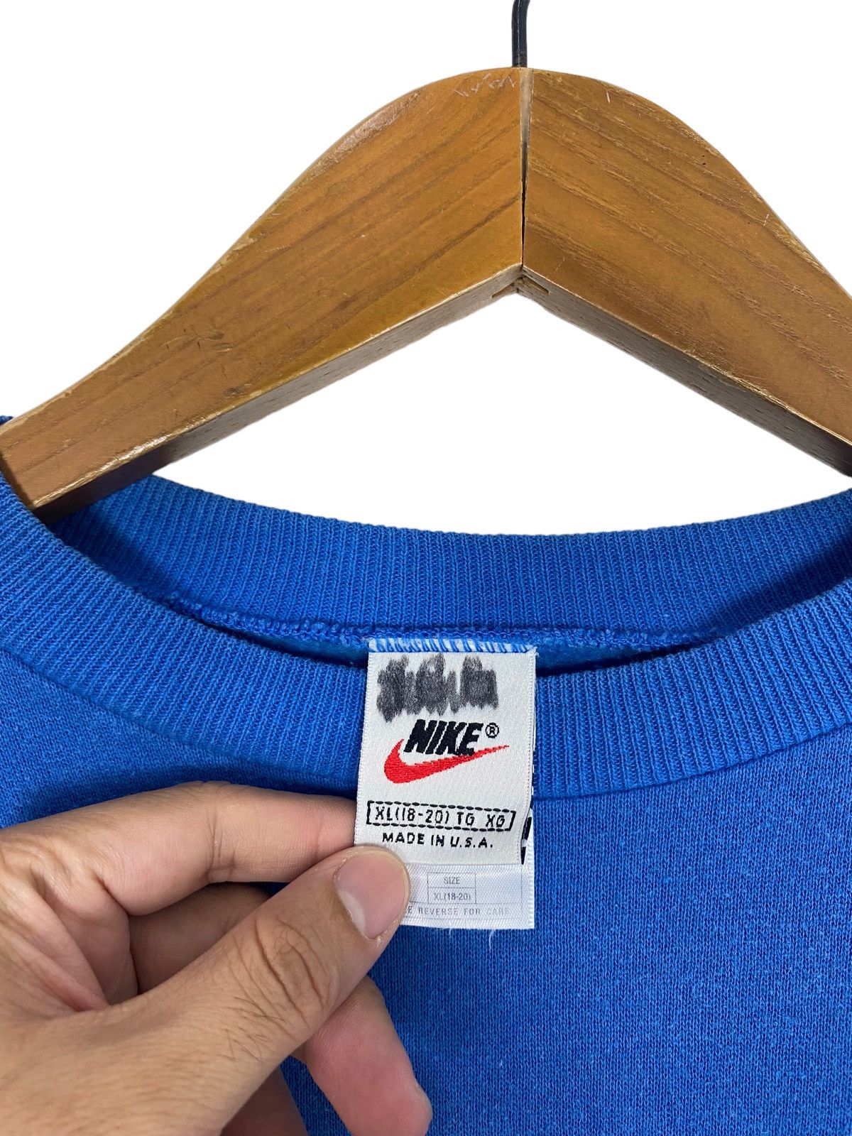 Nike Rare‼️ Vintage Nike Swoosh Embroidery Small Logo Made in Usa Size M / US 6-8 / IT 42-44 - 3 Thumbnail