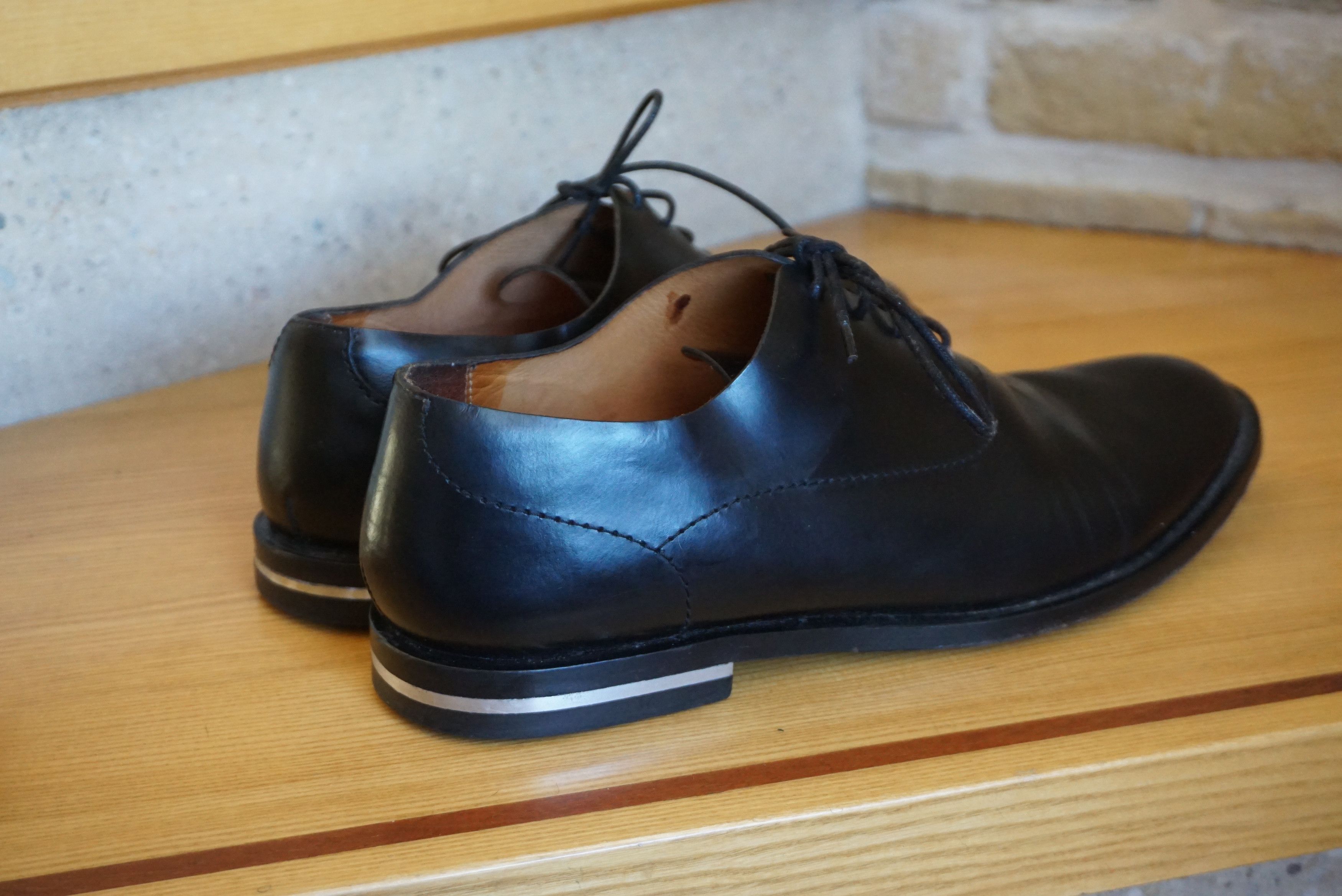 Cos COS RPR$250 leather office shoes EU44 black formal lace up Size US 10.5 / EU 43-44 - 10 Thumbnail