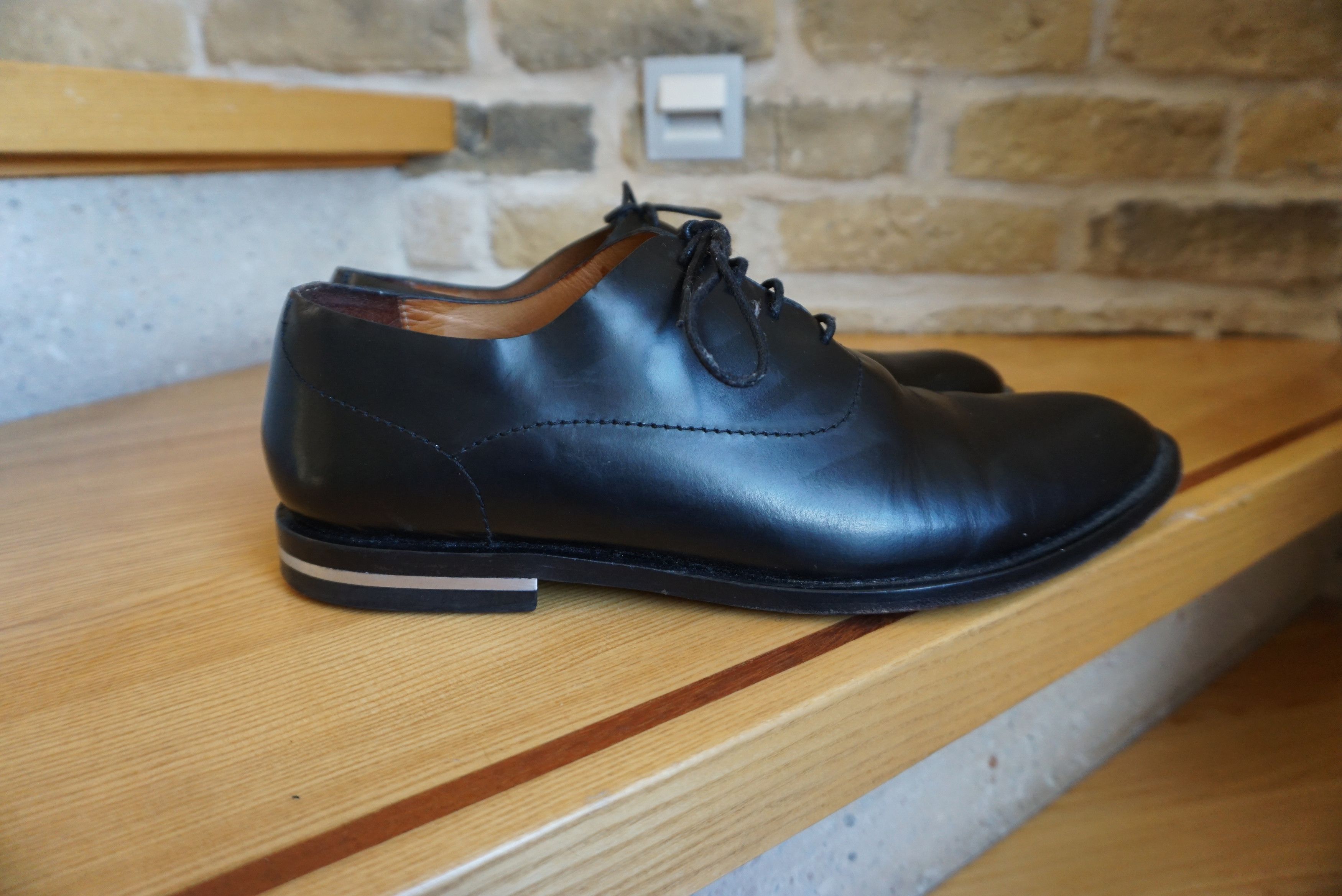 Cos COS RPR$250 leather office shoes EU44 black formal lace up Size US 10.5 / EU 43-44 - 15 Thumbnail