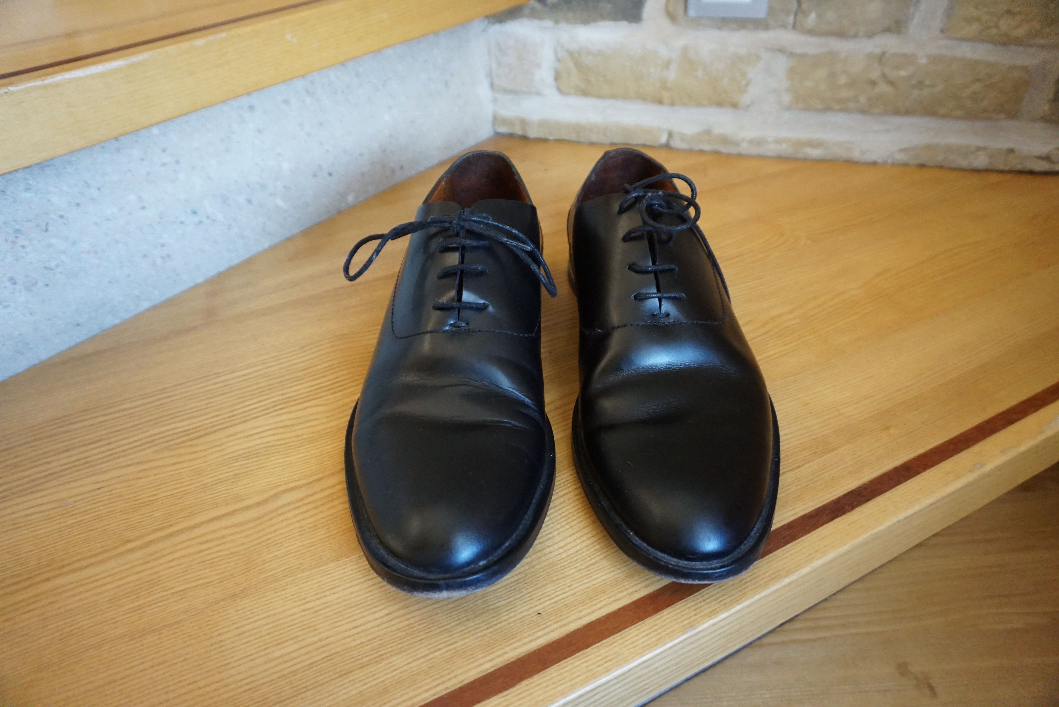 Cos COS RPR$250 leather office shoes EU44 black formal lace up Size US 10.5 / EU 43-44 - 2 Preview