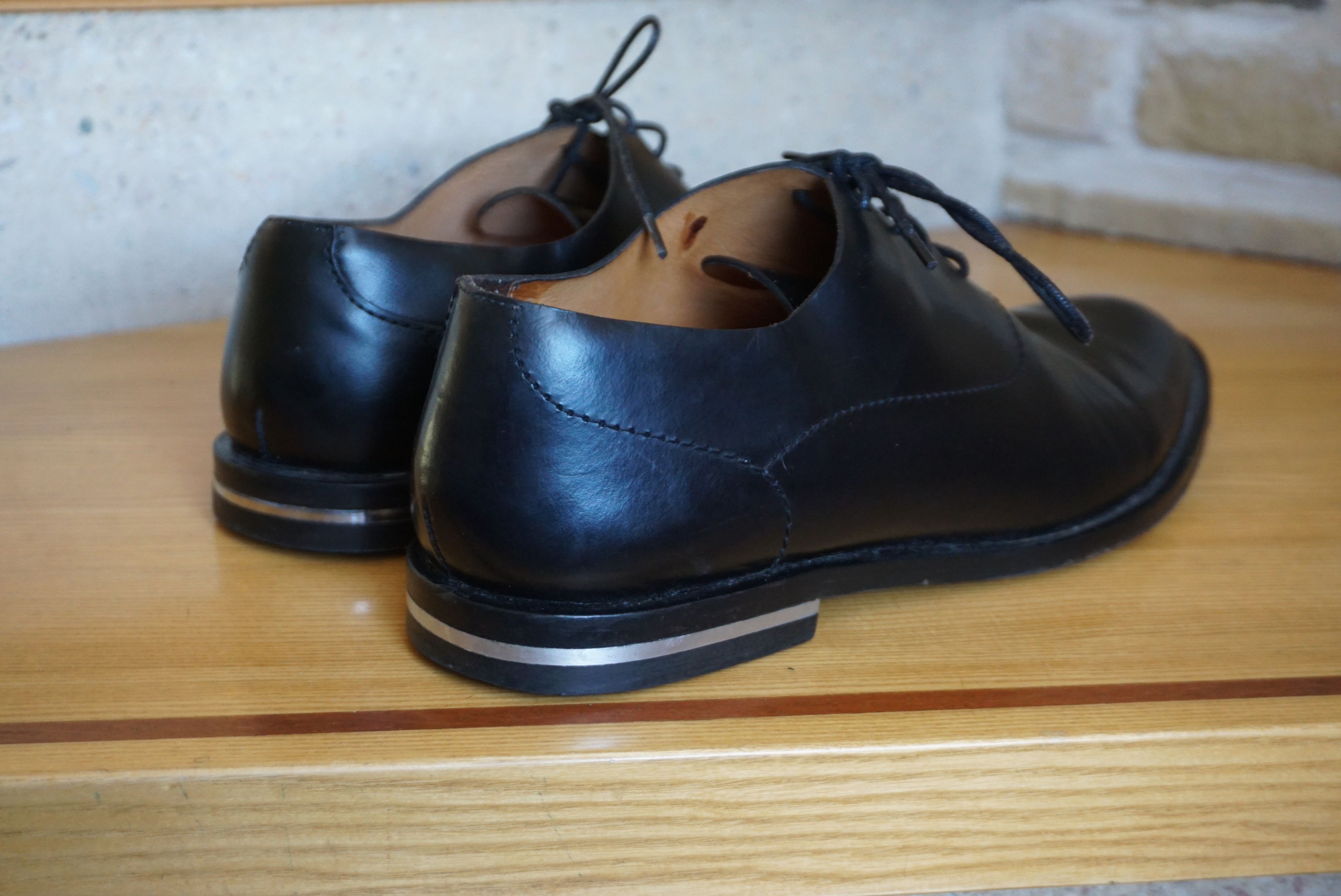 Cos COS RPR$250 leather office shoes EU44 black formal lace up Size US 10.5 / EU 43-44 - 8 Thumbnail